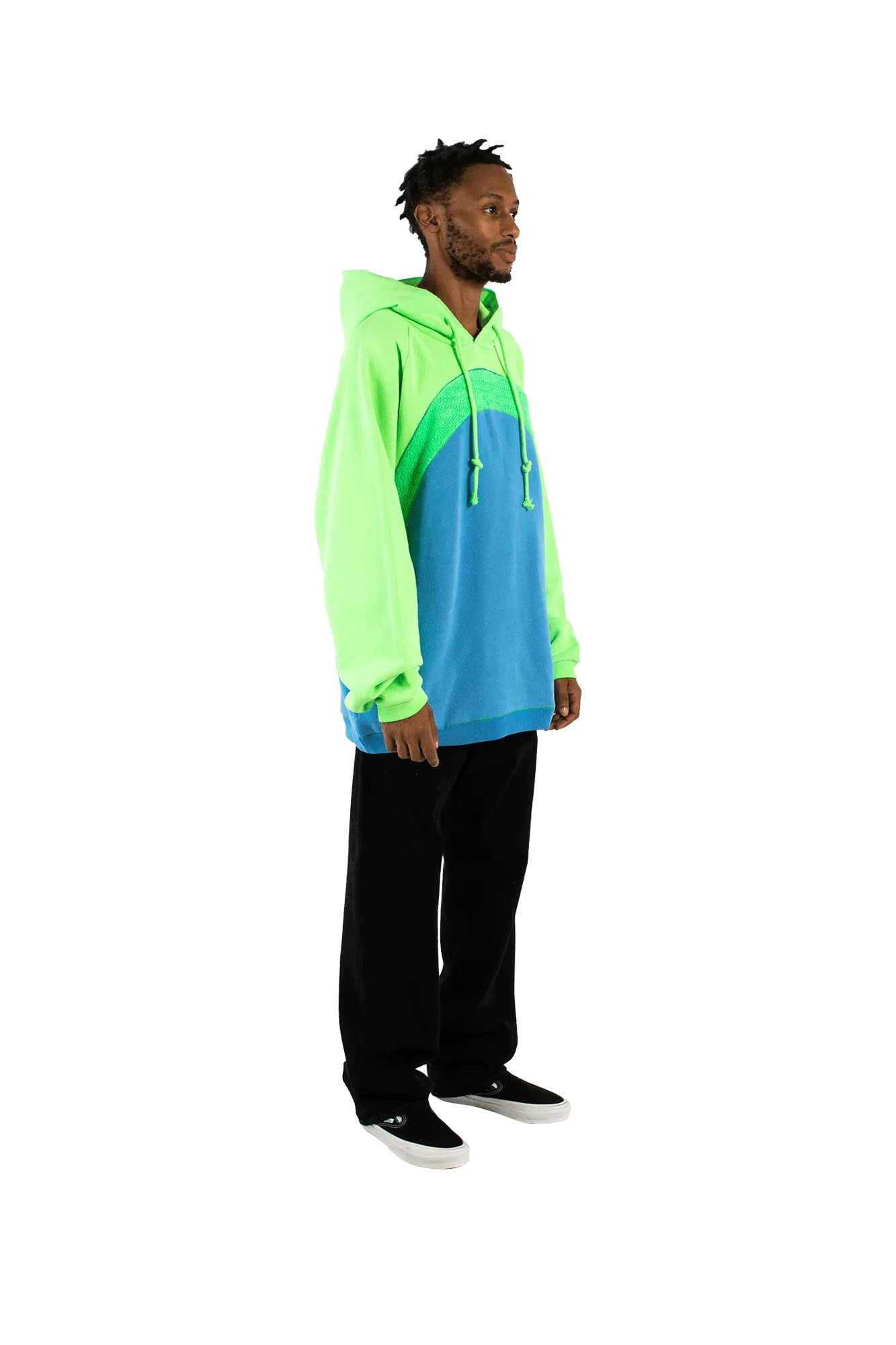 ERL Rainbow Hooded Knit Sweater