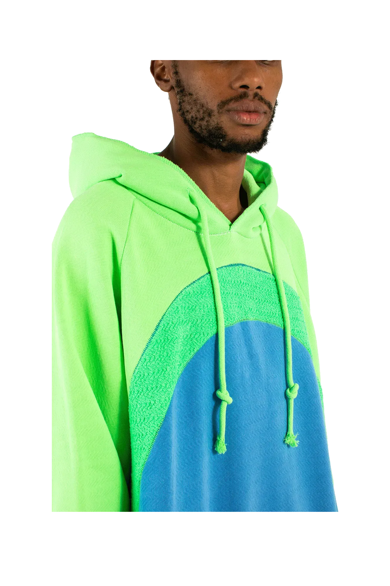 ERL Rainbow Hooded Knit Sweater
