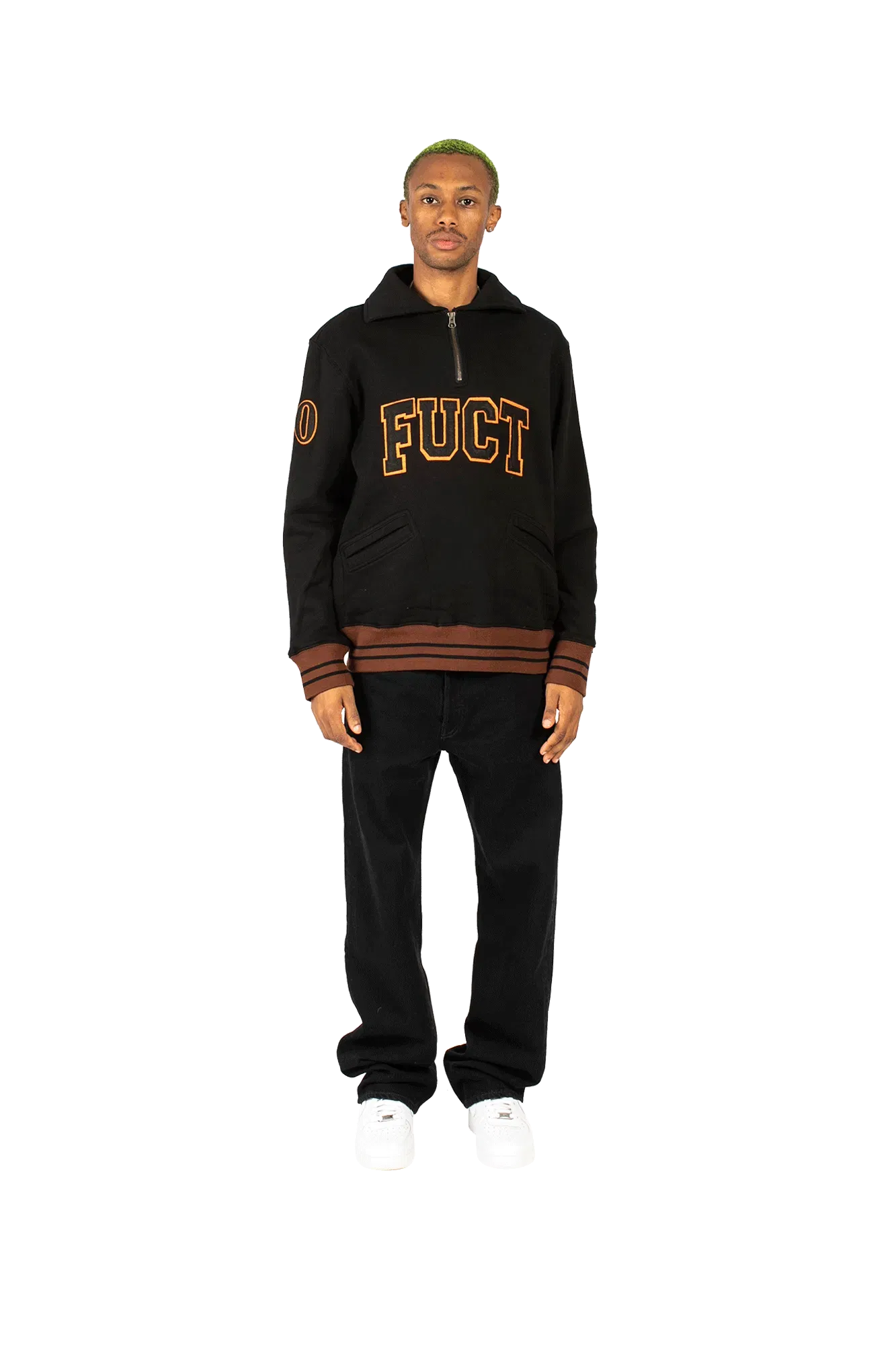 Fuct Academy Logo Quarter Zip Sweater