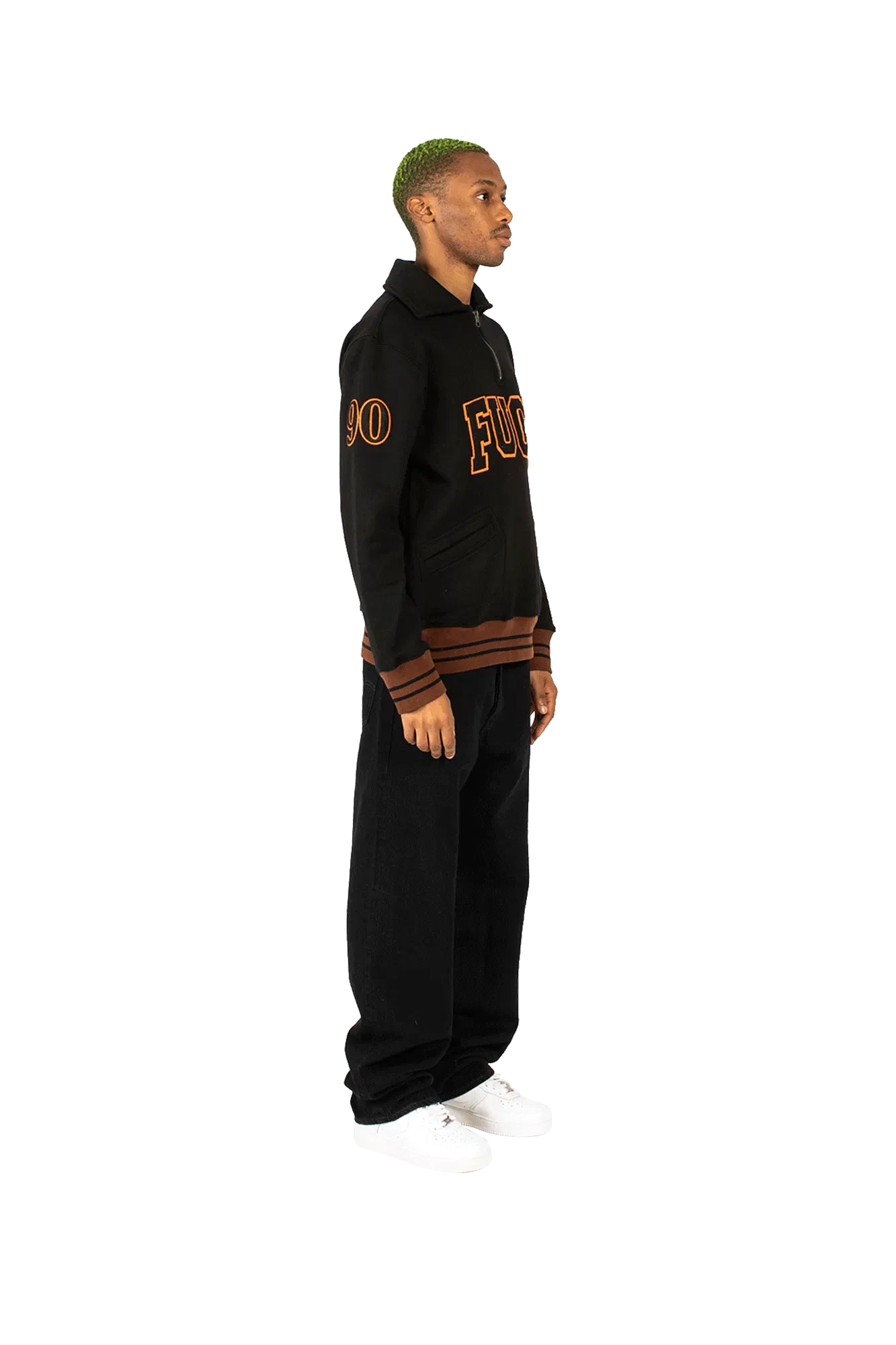 Fuct Academy Logo Quarter Zip Sweater