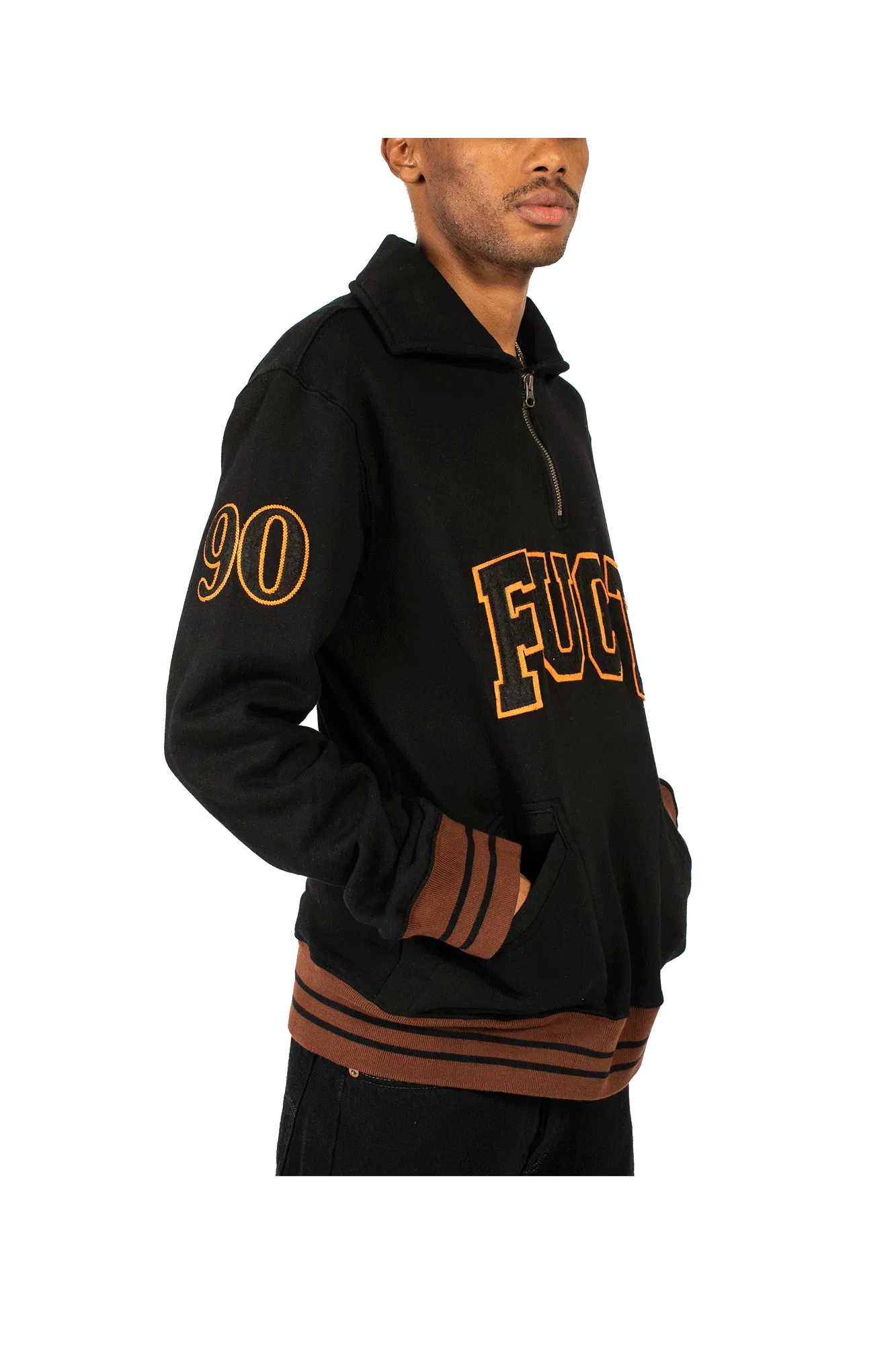 Fuct Academy Logo Quarter Zip Sweater