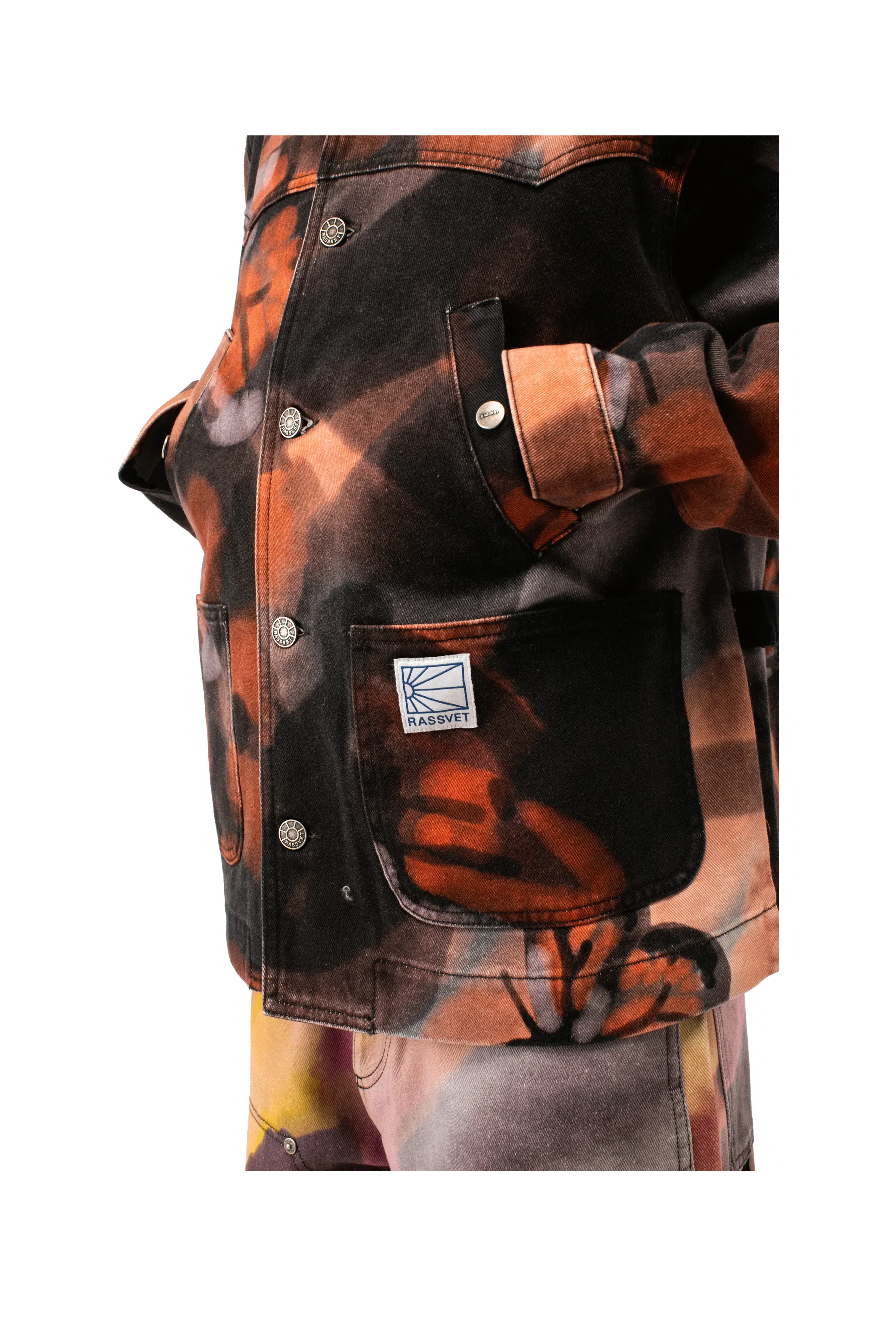 RASSVET Butterfly All Over Print Jacket Woven