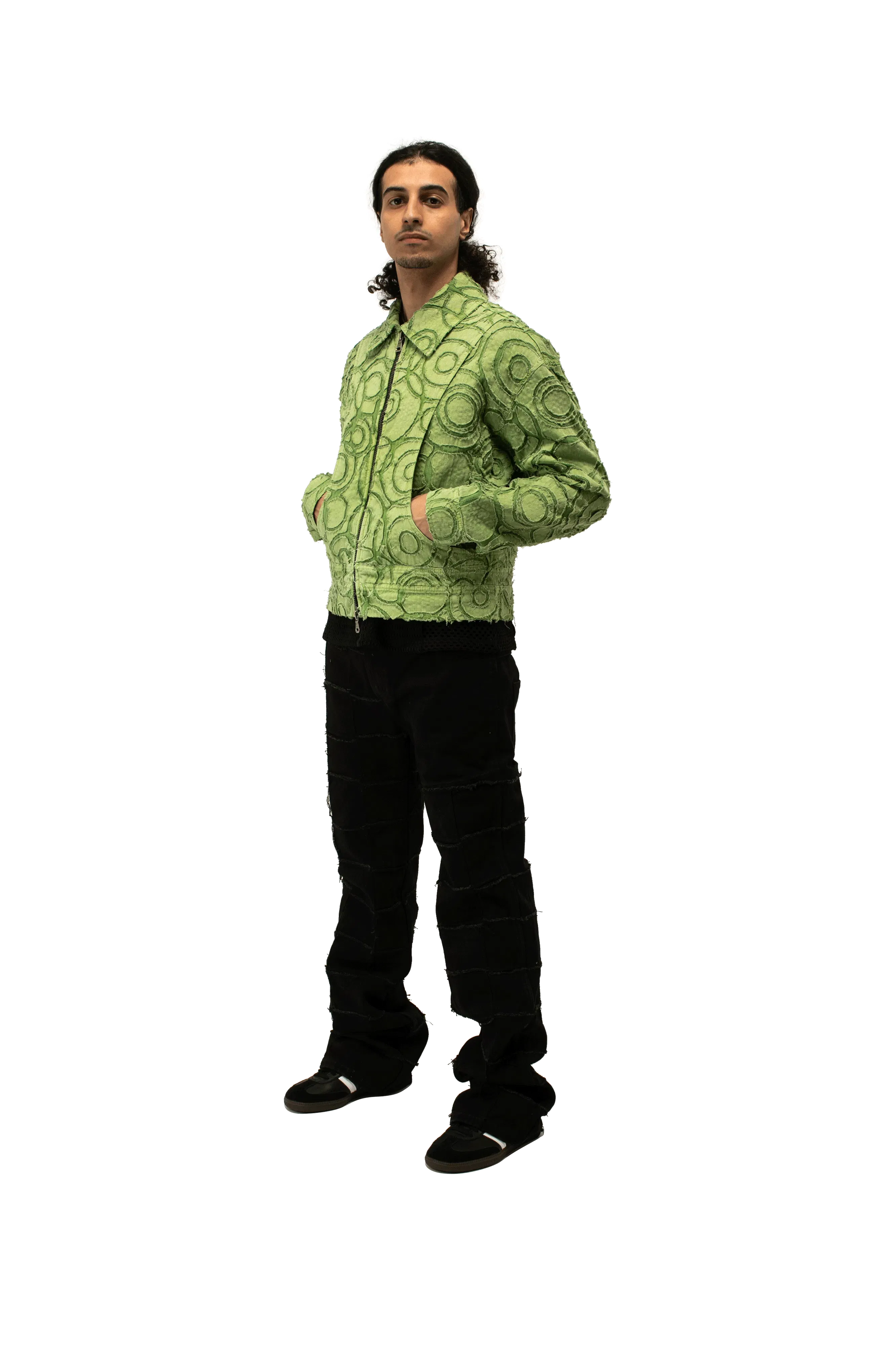 Andersson Bell Burn Out Dyed Zip Up Jacket