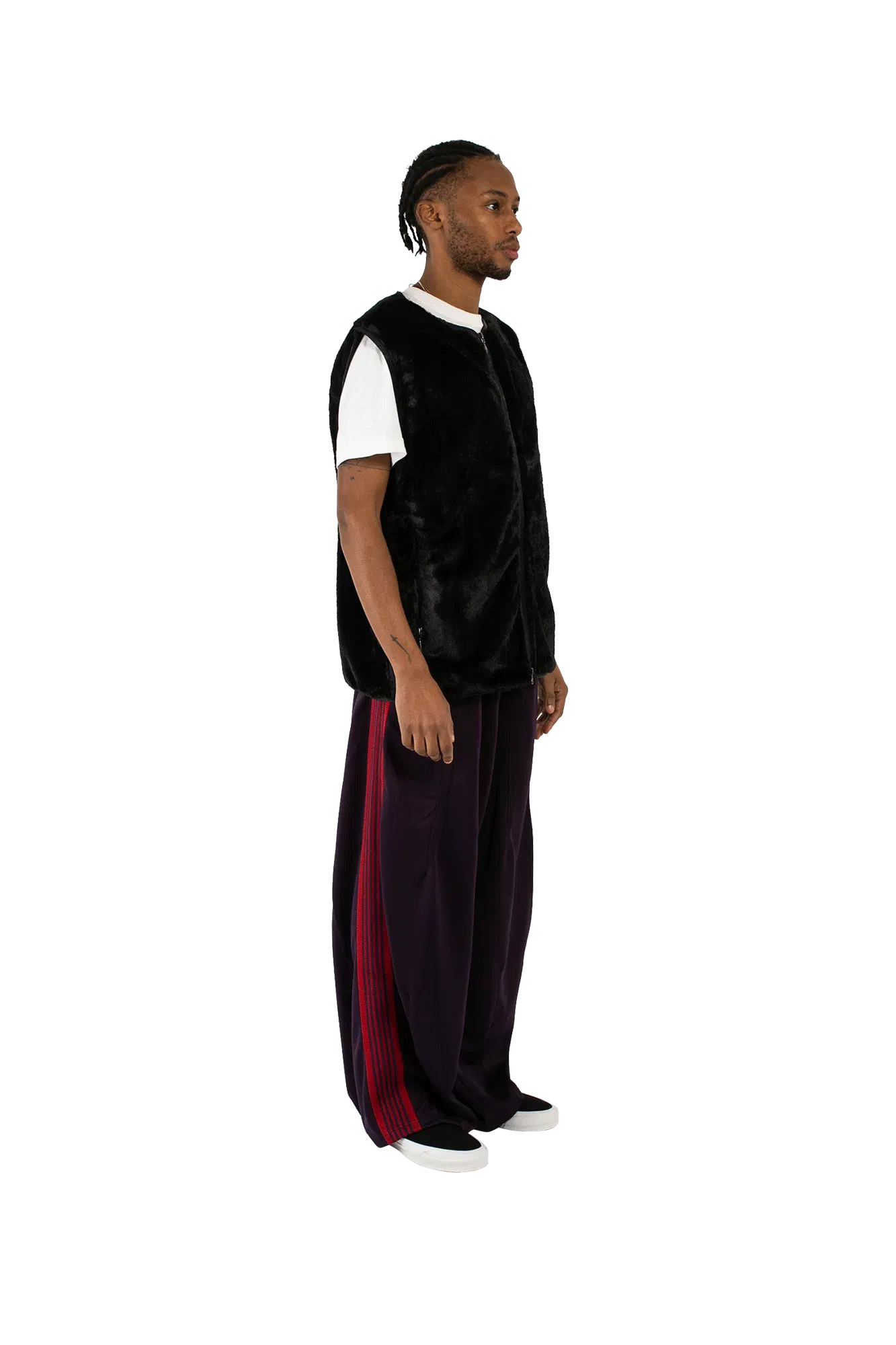Needles Micro Fur W.U. Piping Vest