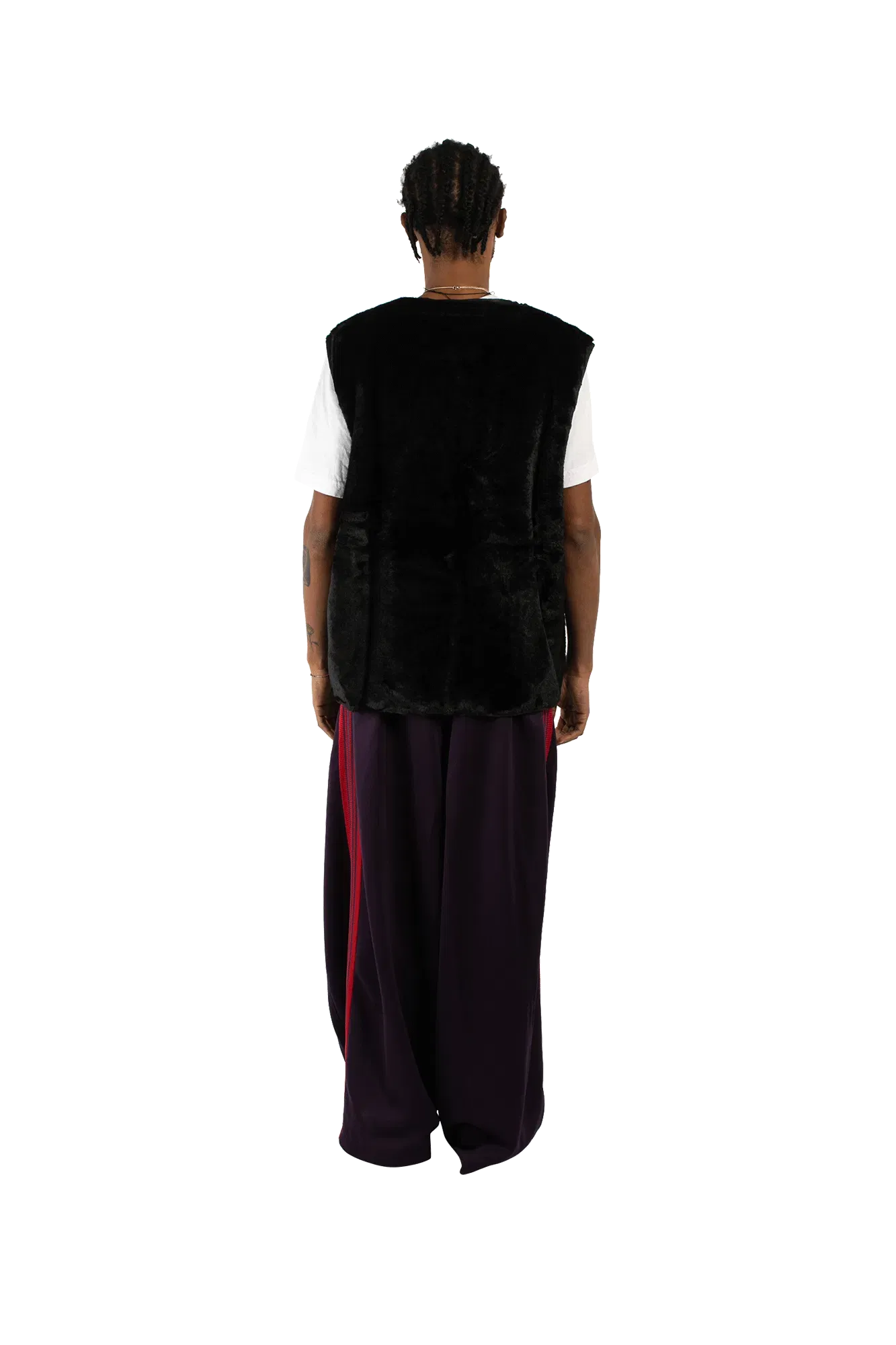 Needles Micro Fur W.U. Piping Vest