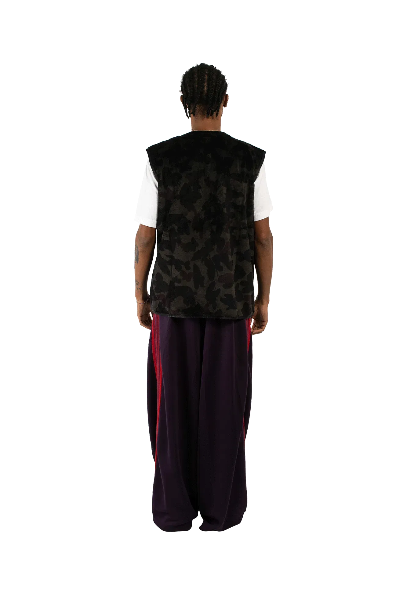 Needles Papillon Micro Fur W.U. Piping Vest