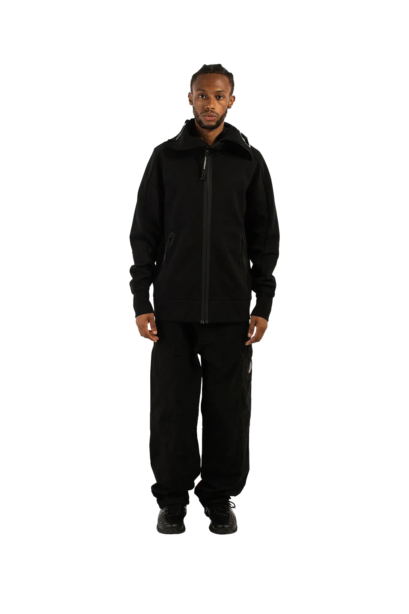 C.P. Company Diagonal Raised Explorer Goggle Hooded Sweatshirt