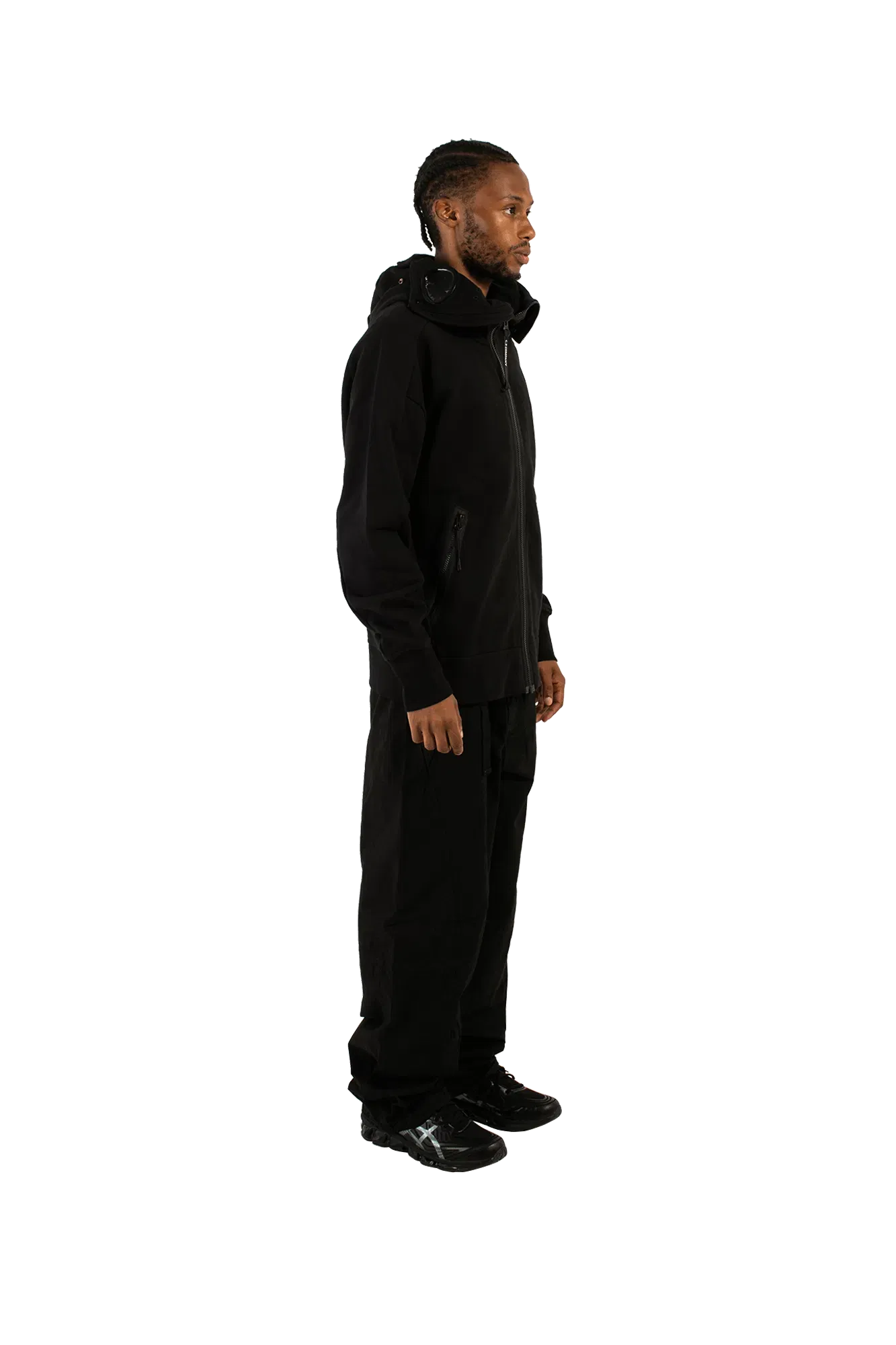 C.P. Company Diagonal Raised Explorer Goggle Hooded Sweatshirt
