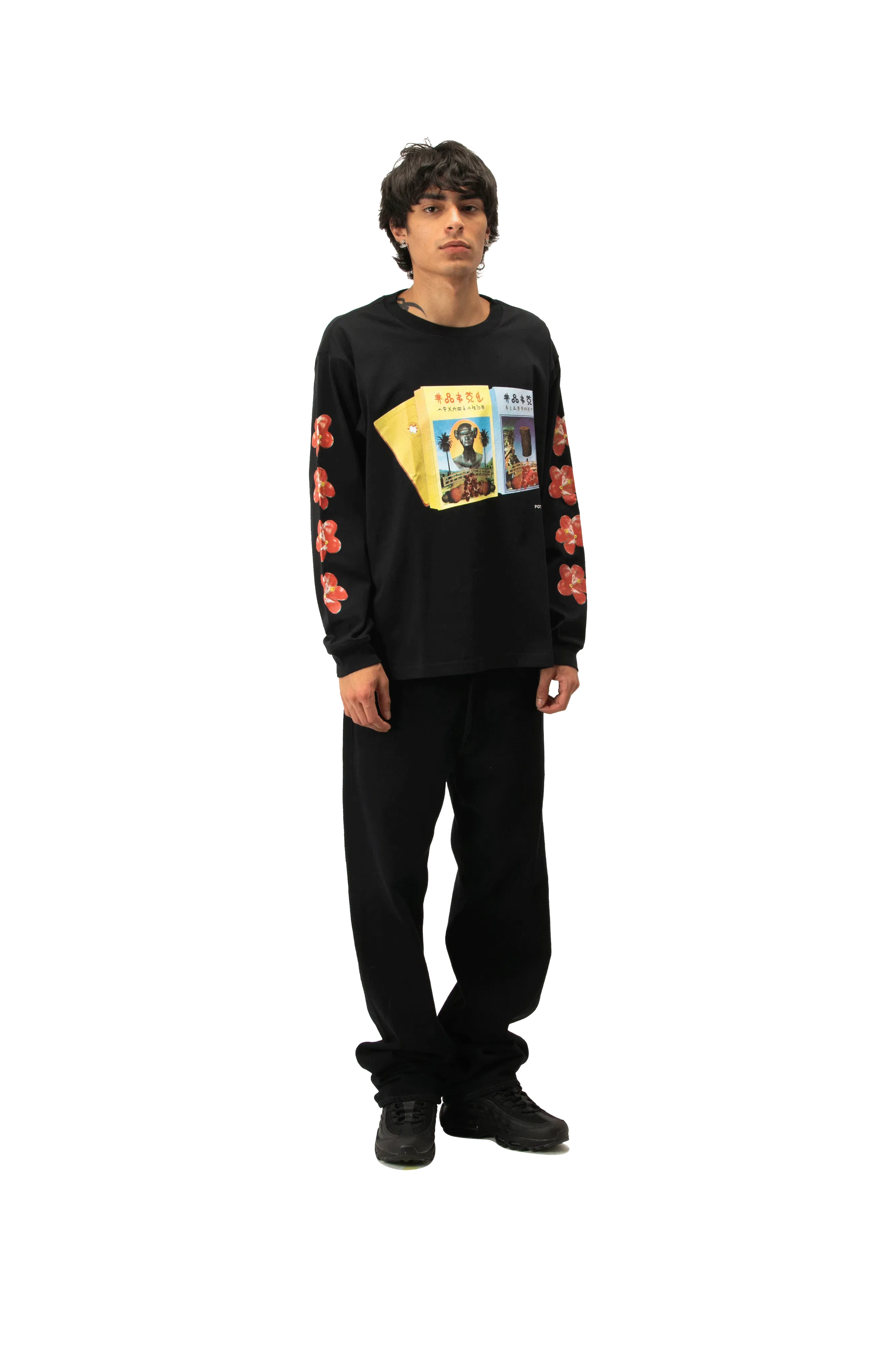 Potato Head Cassette Tape Long Sleeve Printed T-Shirt
