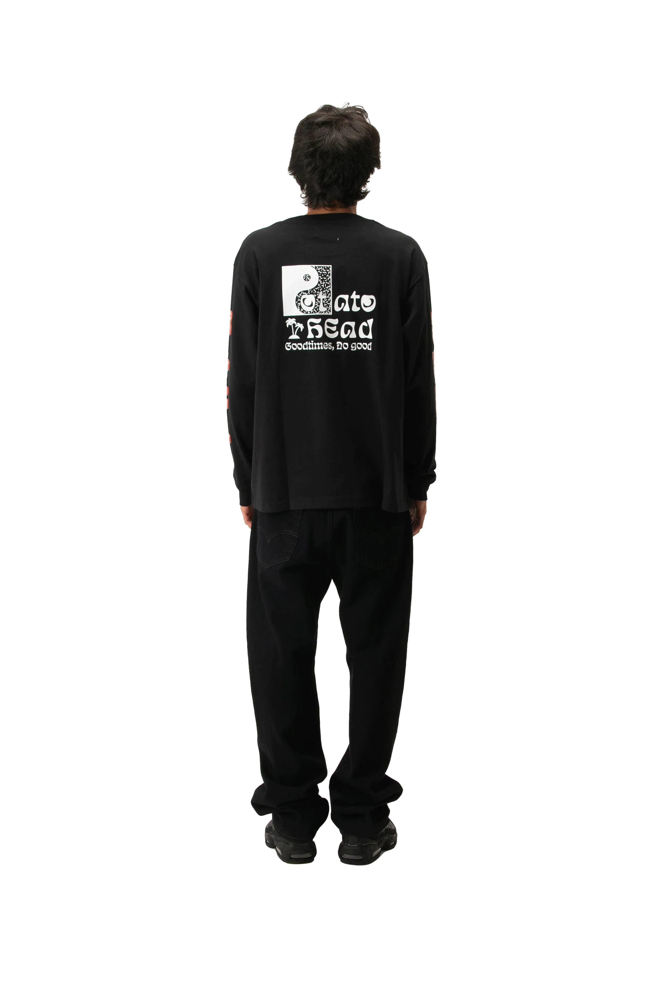 Potato Head Cassette Tape Long Sleeve Printed T-Shirt