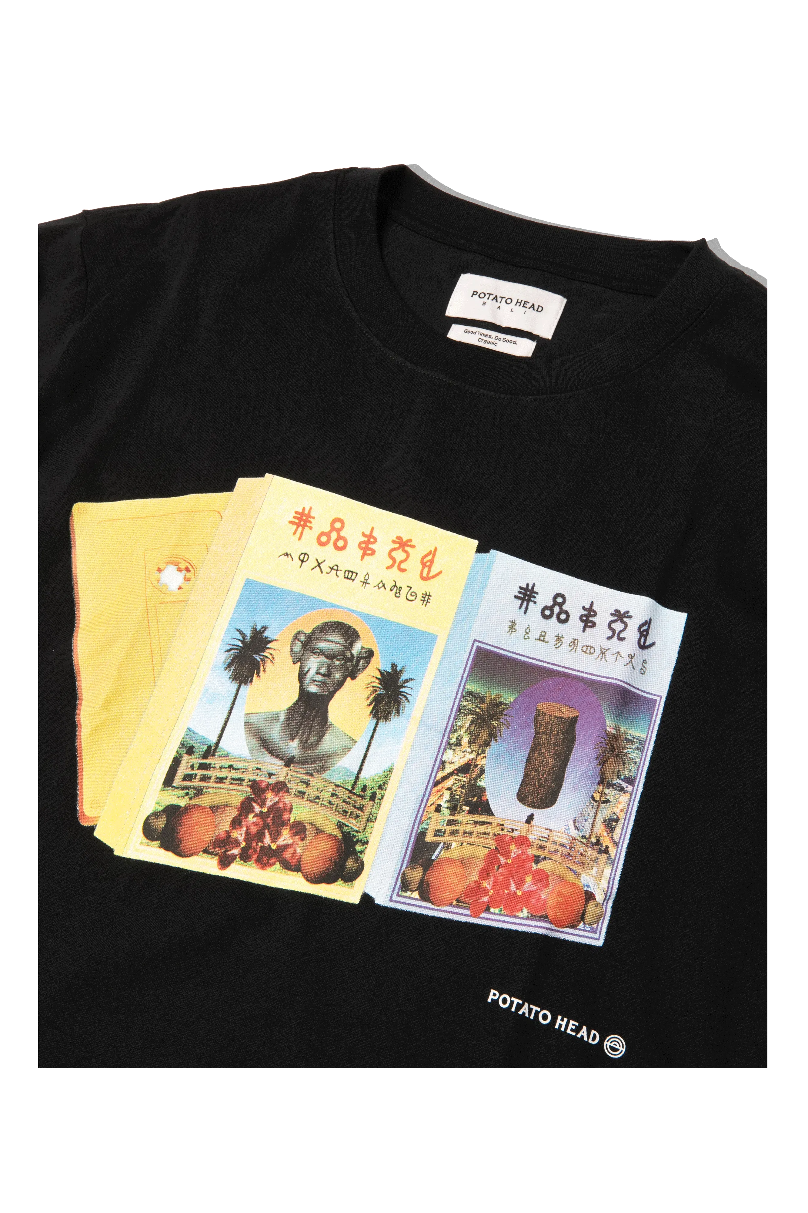 Potato Head Cassette Tape Long Sleeve Printed T-Shirt