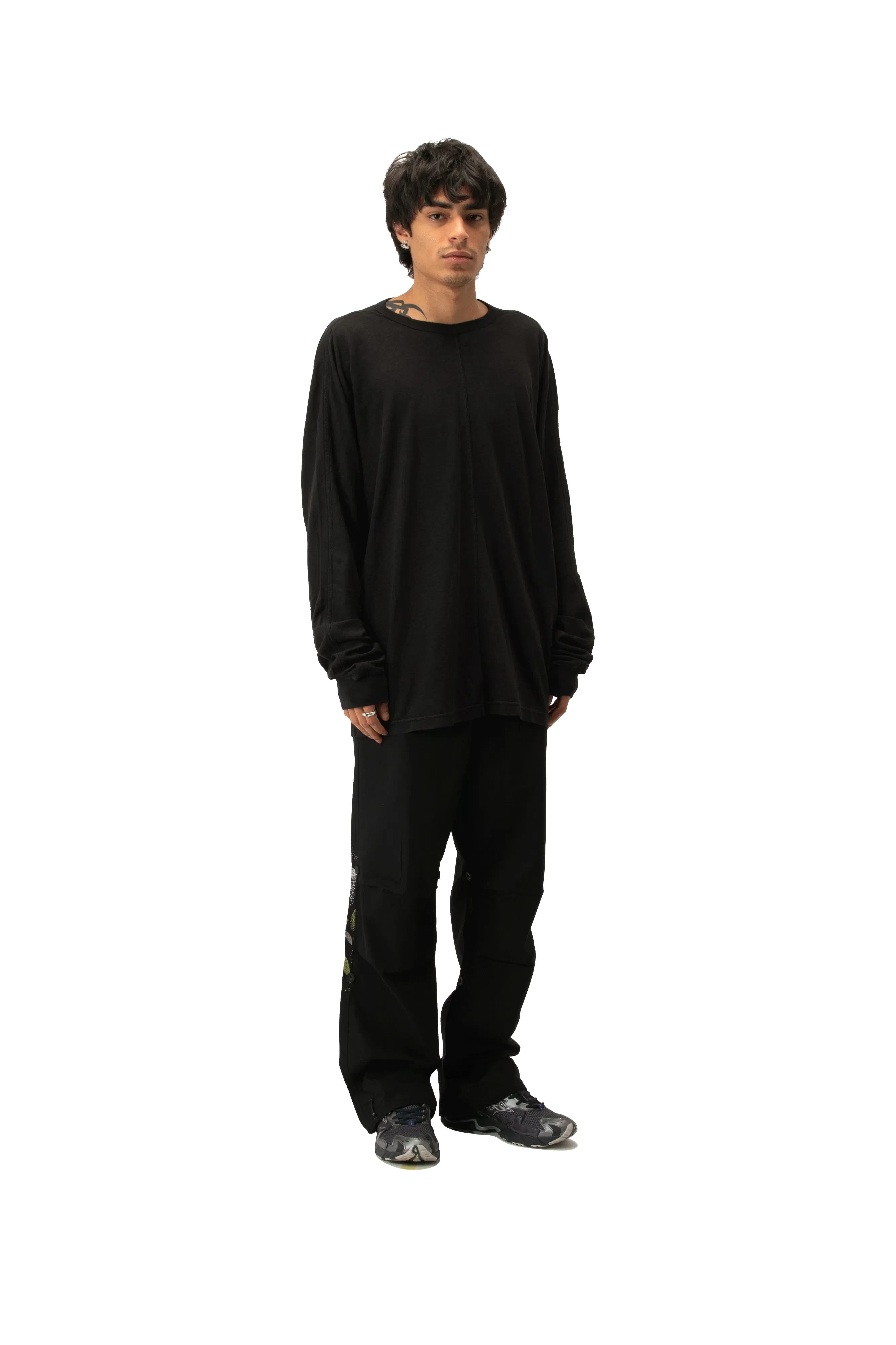 Maharishi Hemp Cross Oversized Longsleeve T-Shirt
