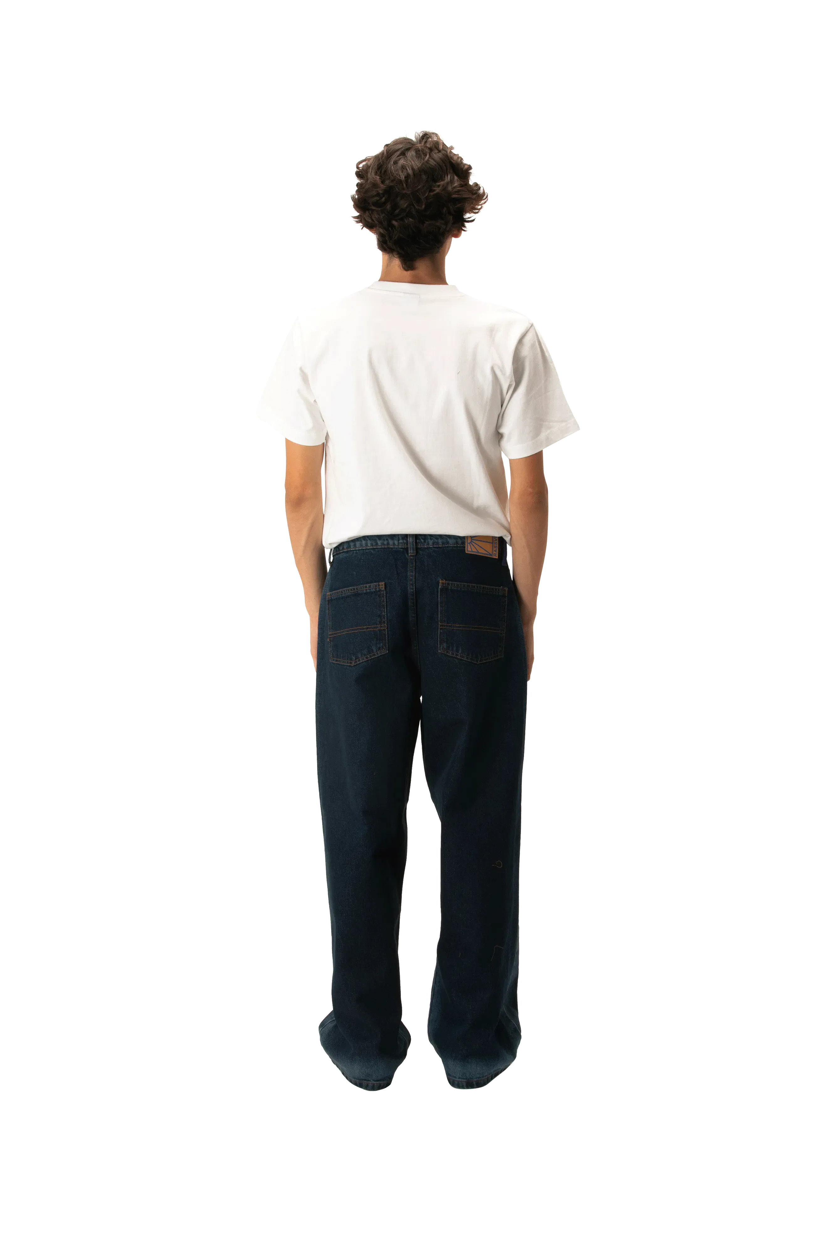 RASSVET Shadow Wash Baggy Denim Pant Woven