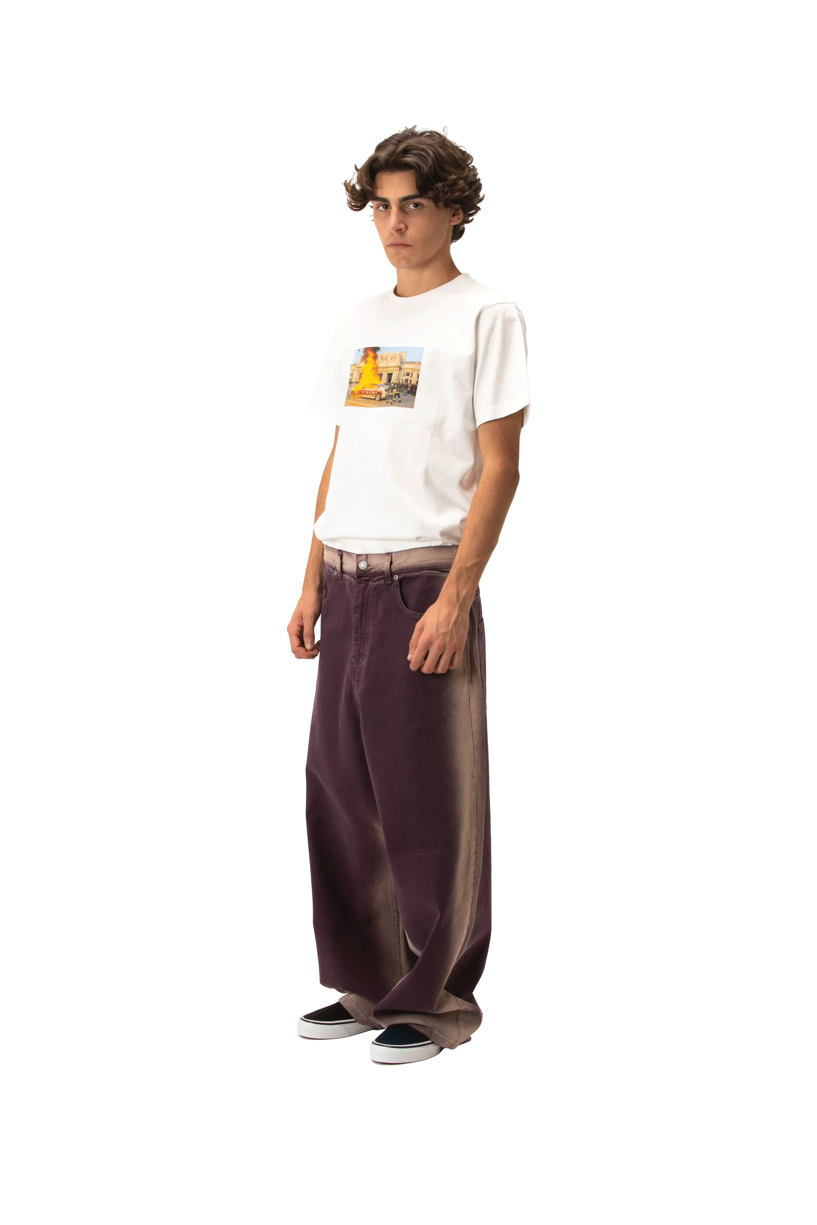 RASSVET Shadow Wash Extra Baggy Denim Pant Woven