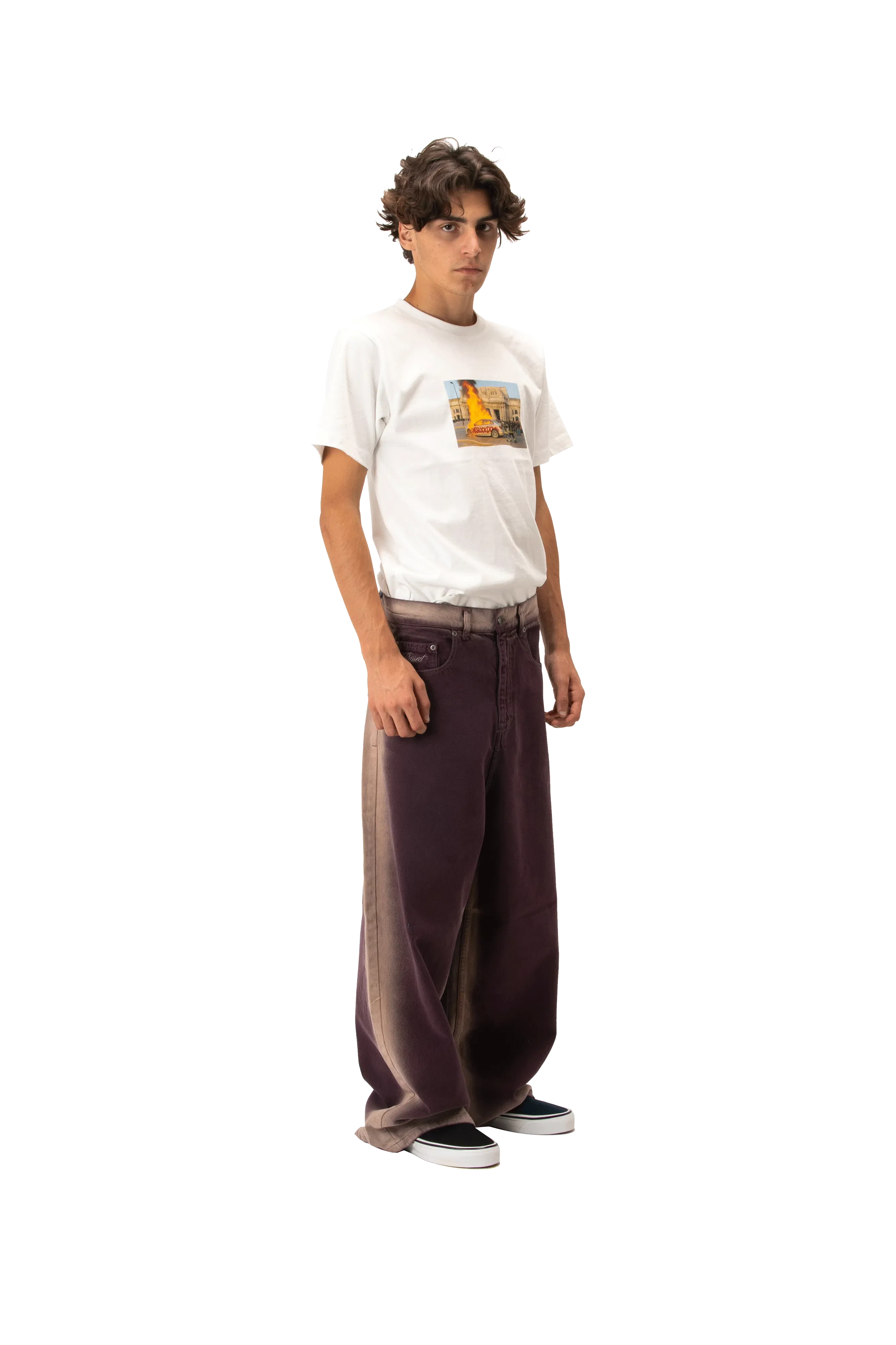 RASSVET Shadow Wash Extra Baggy Denim Pant Woven