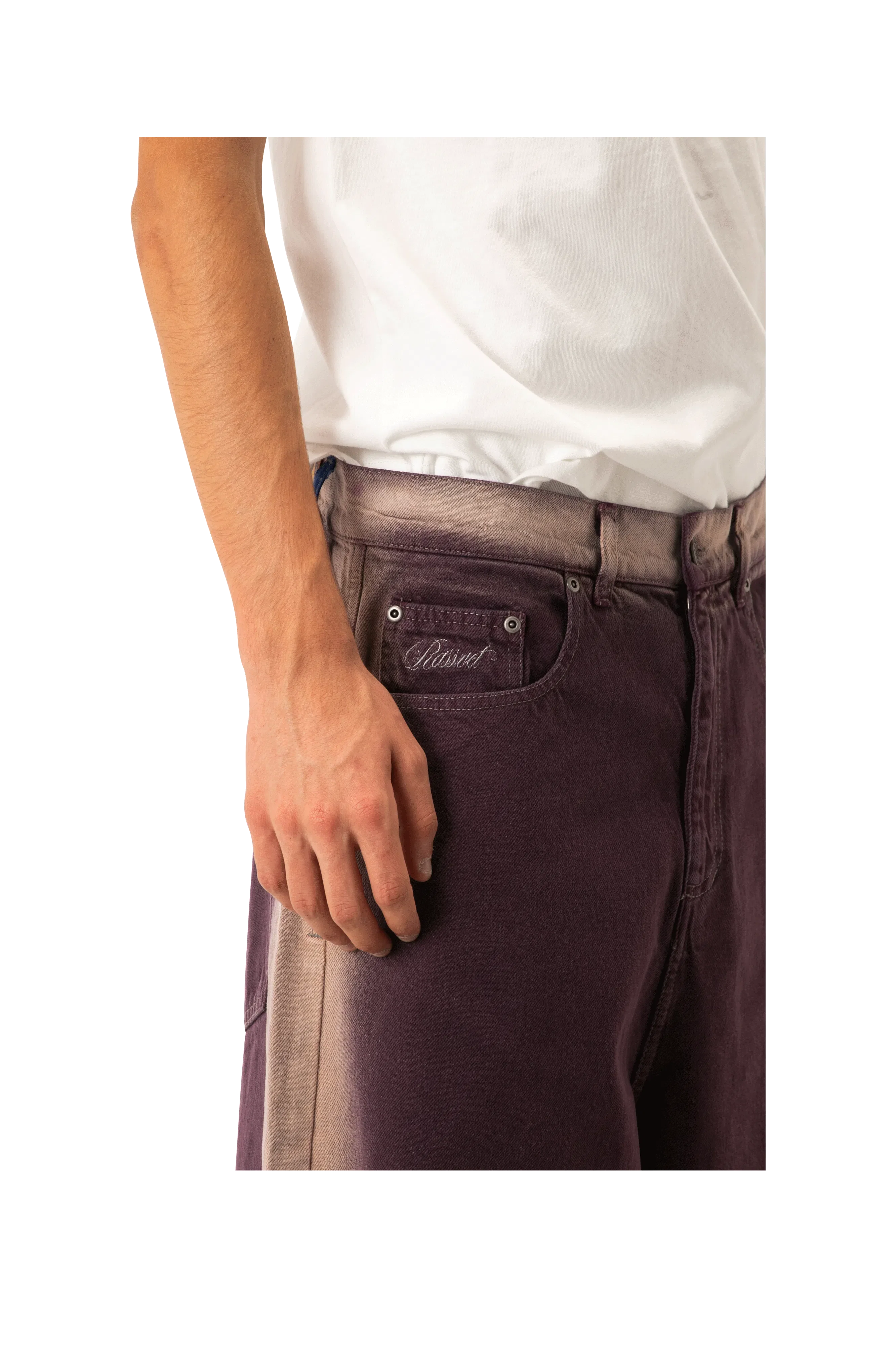 RASSVET Shadow Wash Extra Baggy Denim Pant Woven