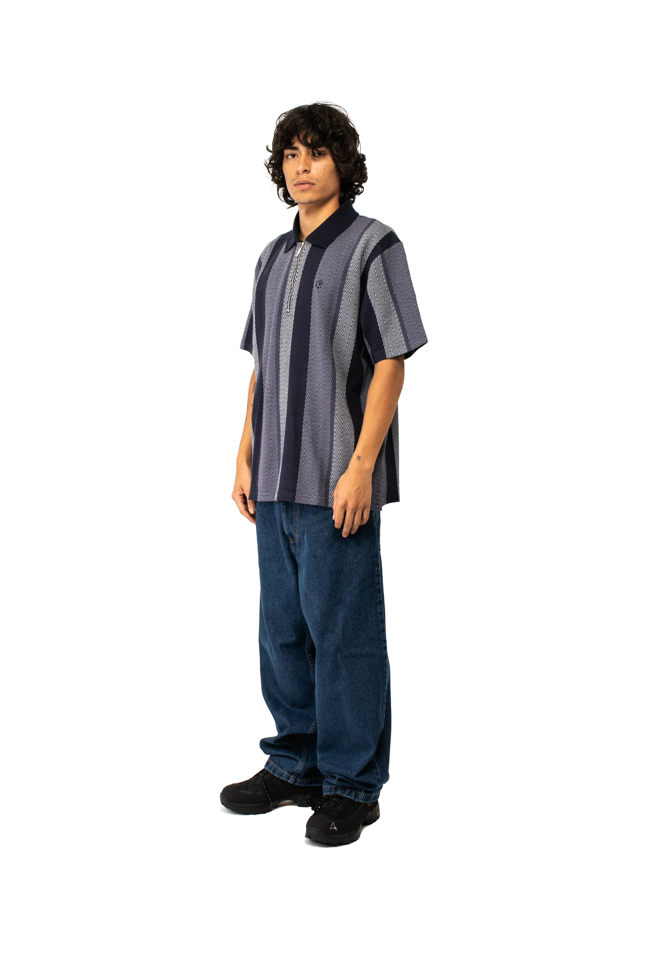 Polar Herringbone Jacques Polo Shirt