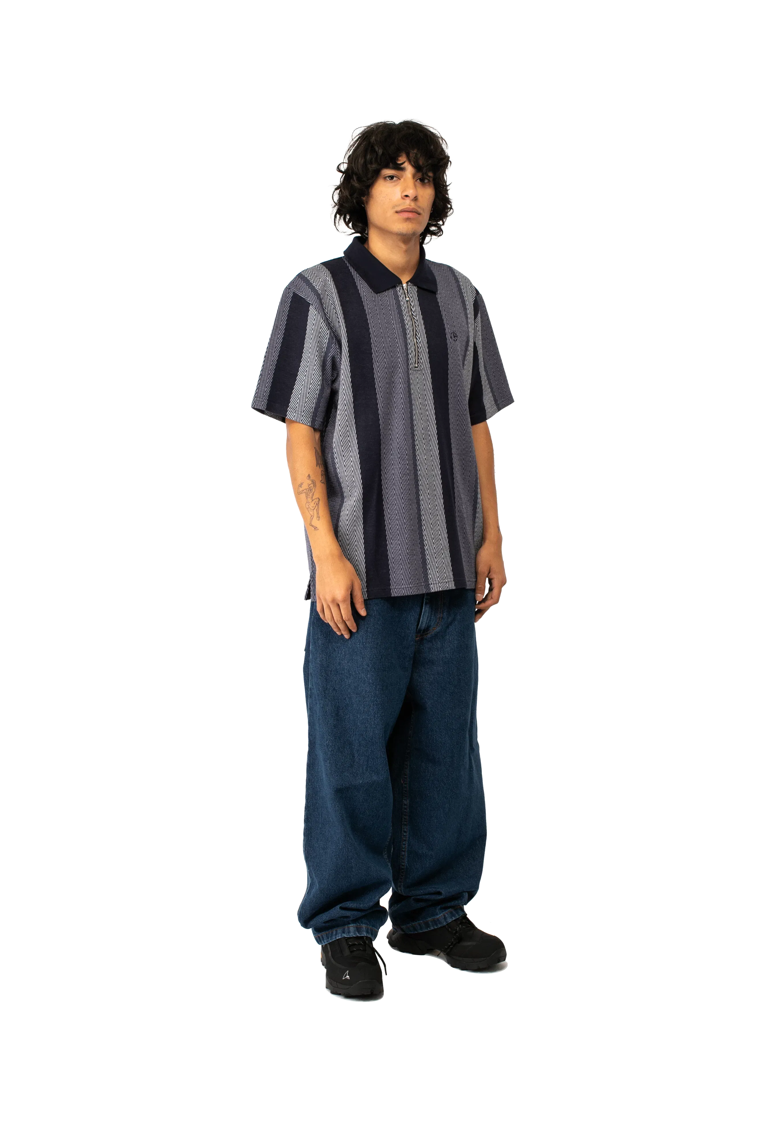 Polar Herringbone Jacques Polo Shirt