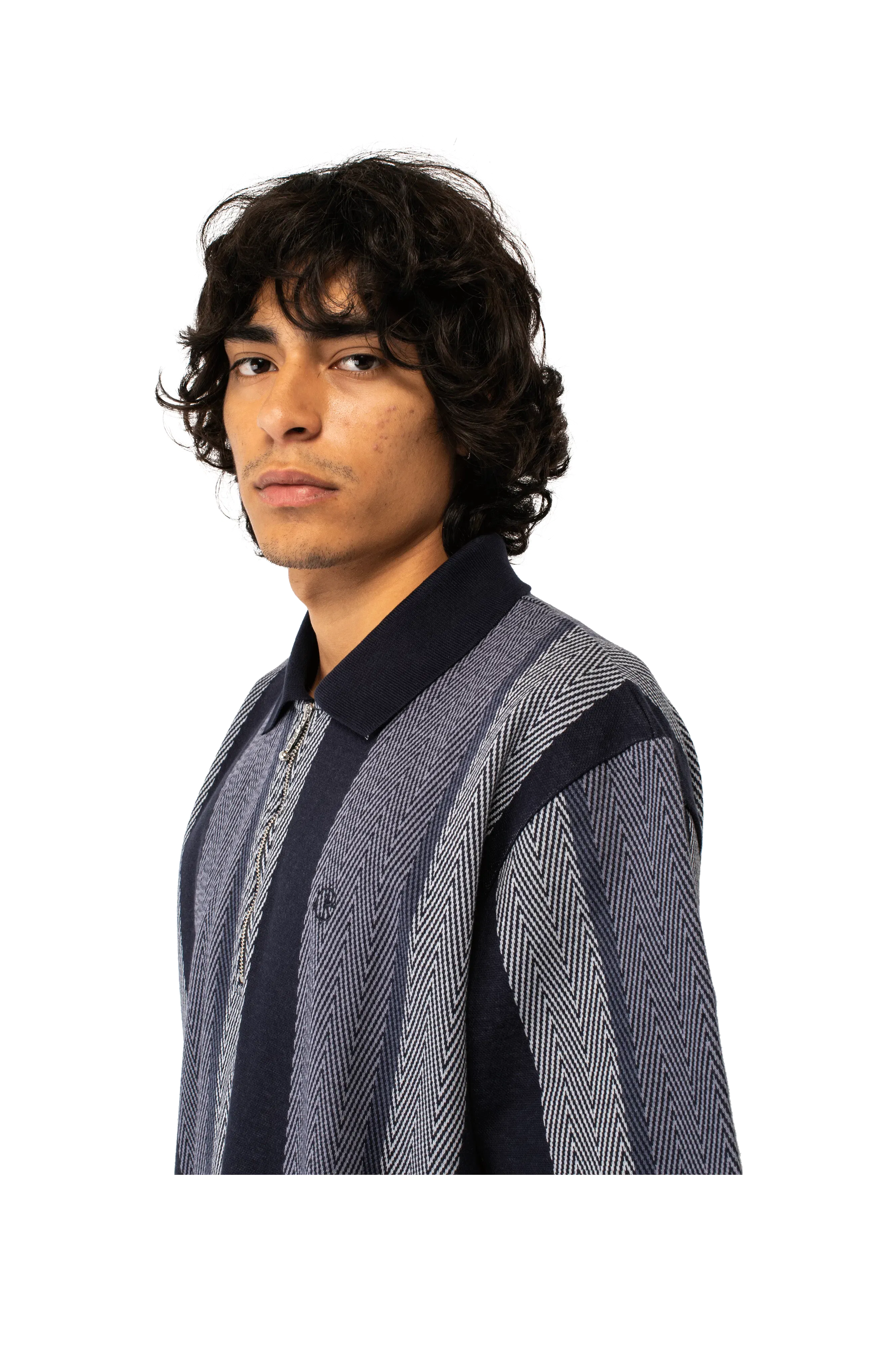 Polar Herringbone Jacques Polo Shirt