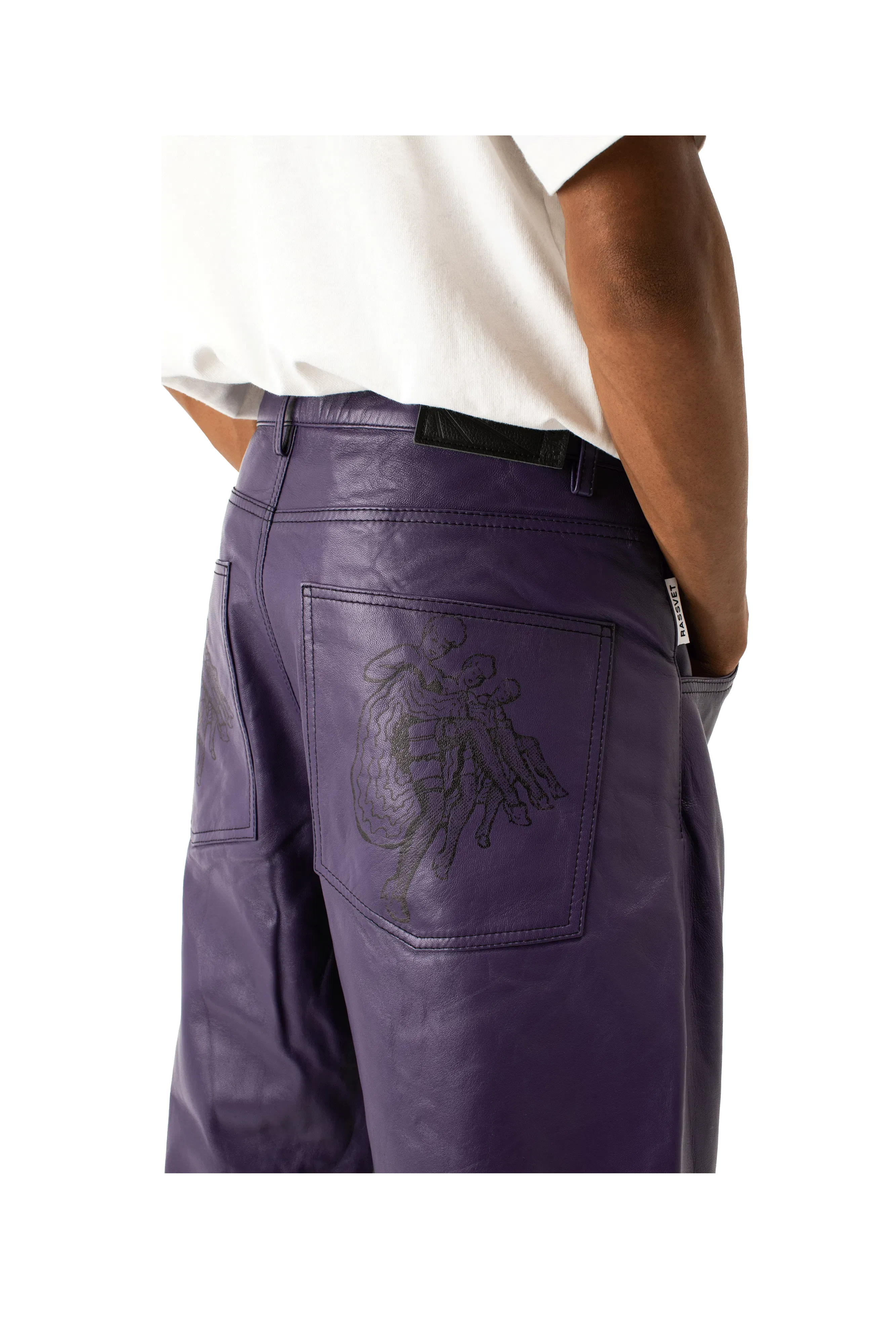 RASSVET Cabaret Leather Trouser