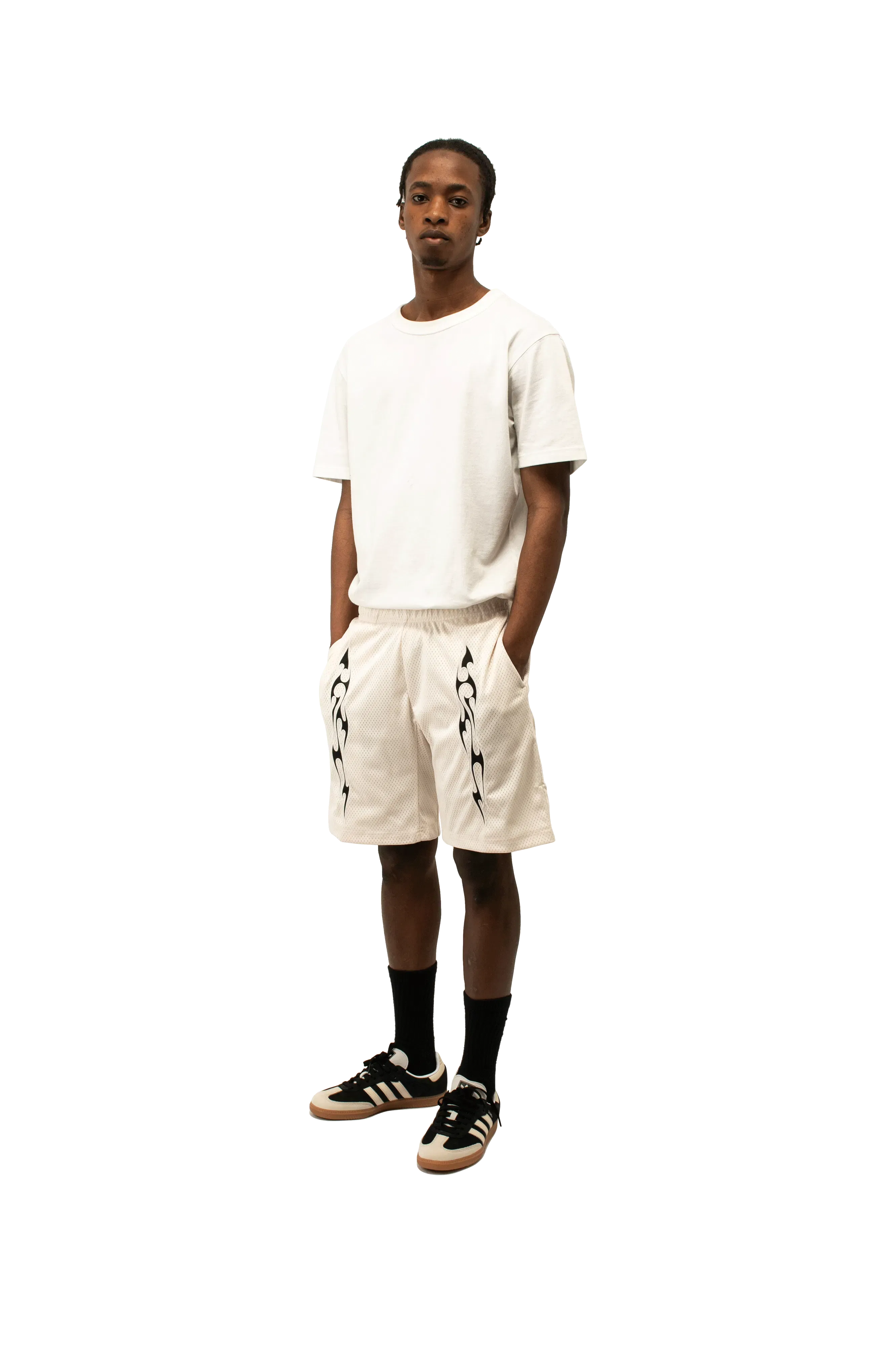 Pleasures Flame Mesh Shorts