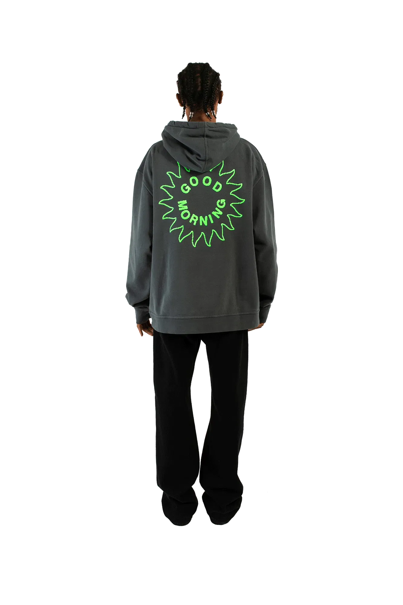 Good Morning Tapes Sun Logo Fleece Pullover Hood