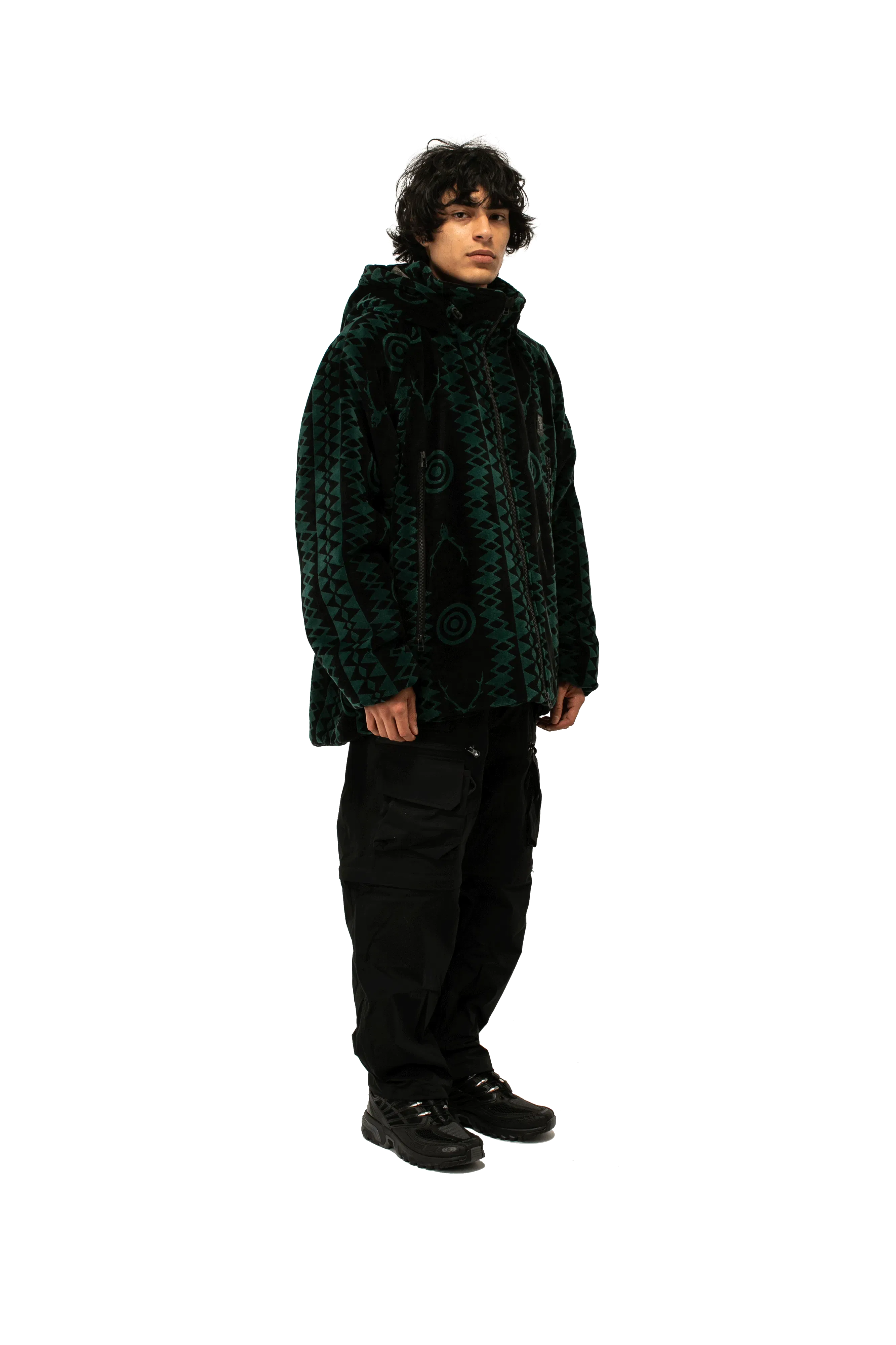 SOUTH2 WEST8 Skull & Target Weather Effect Jacket