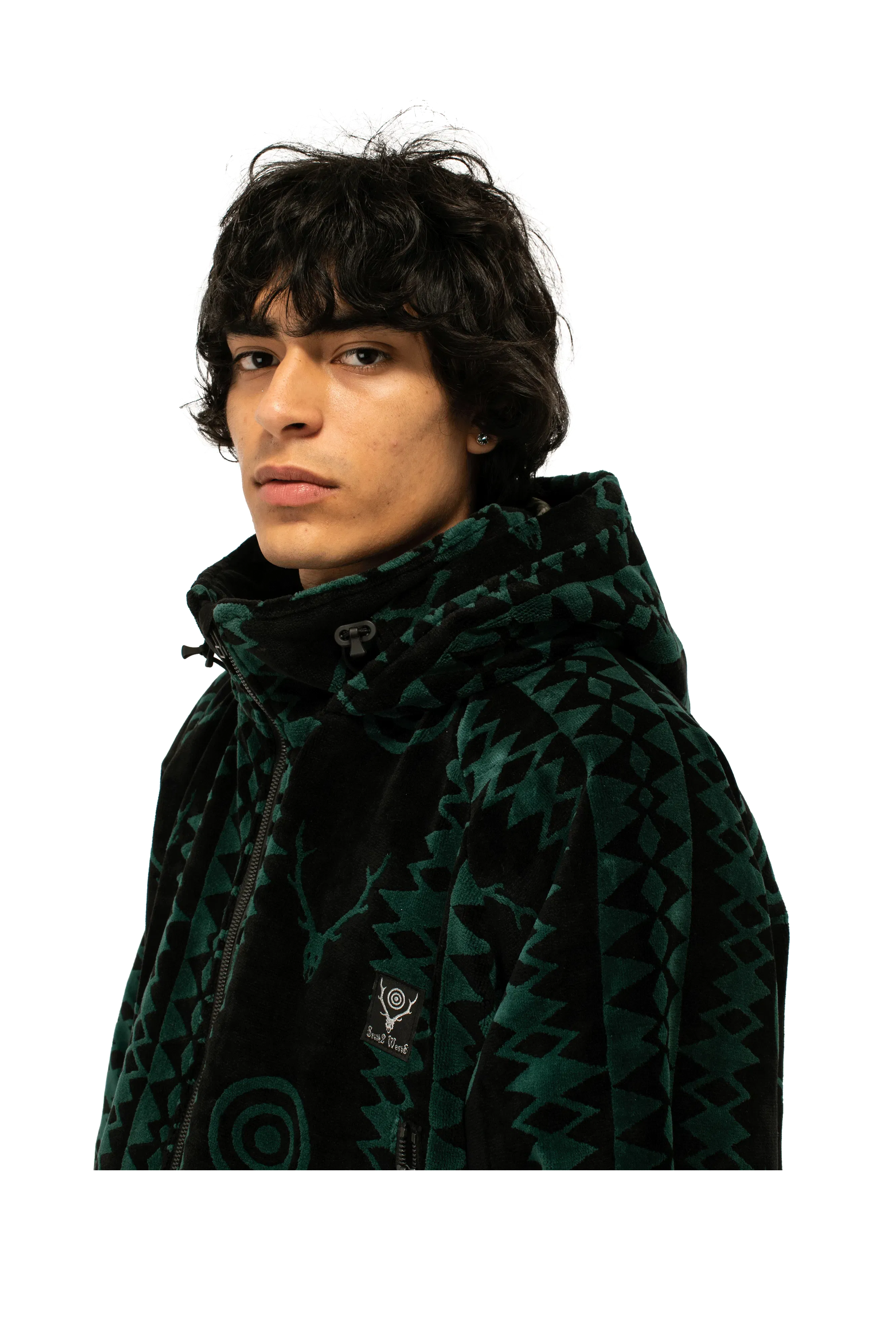 SOUTH2 WEST8 Skull & Target Weather Effect Jacket