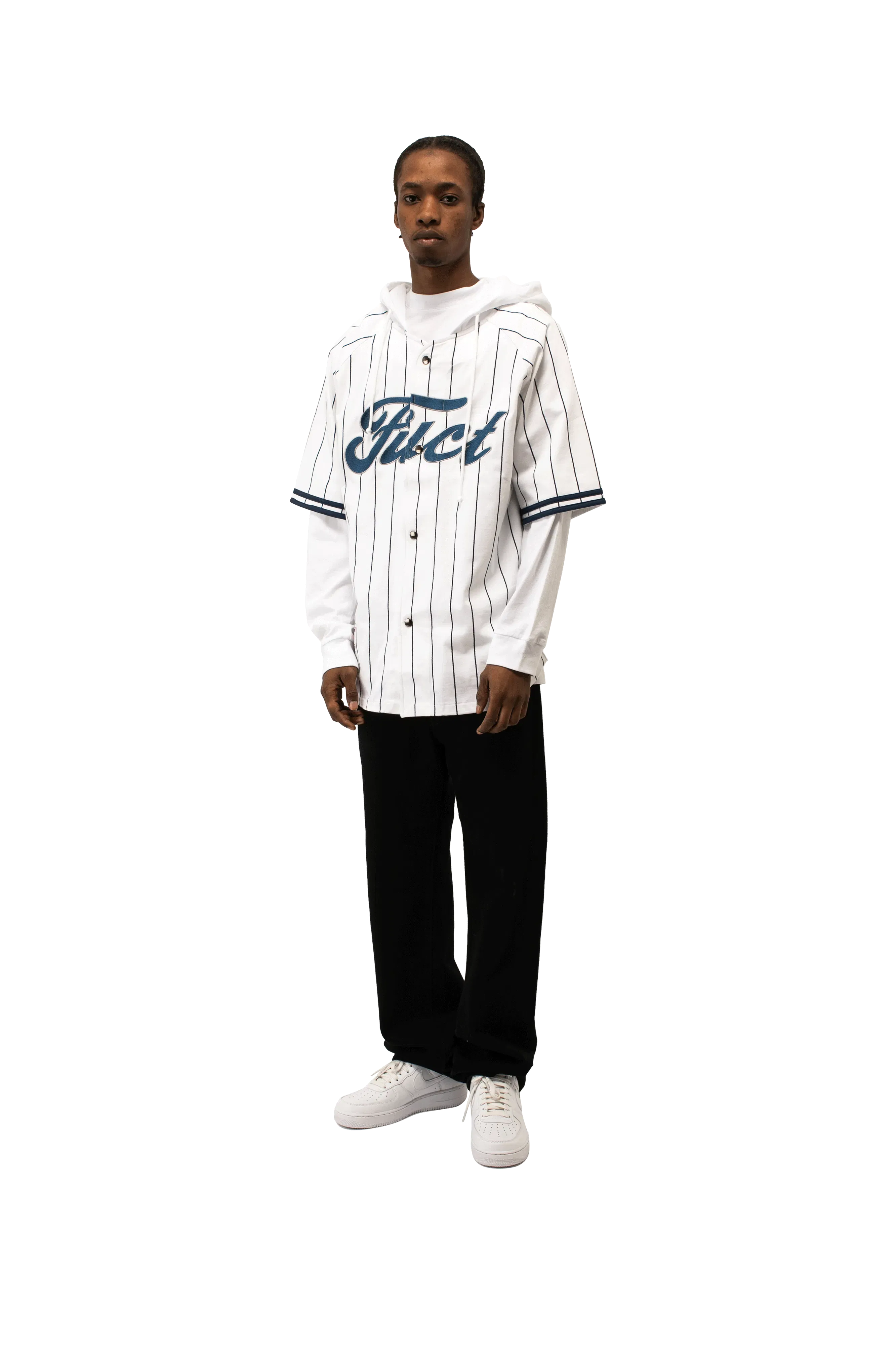 Fuct Hooded Baseball Shirt