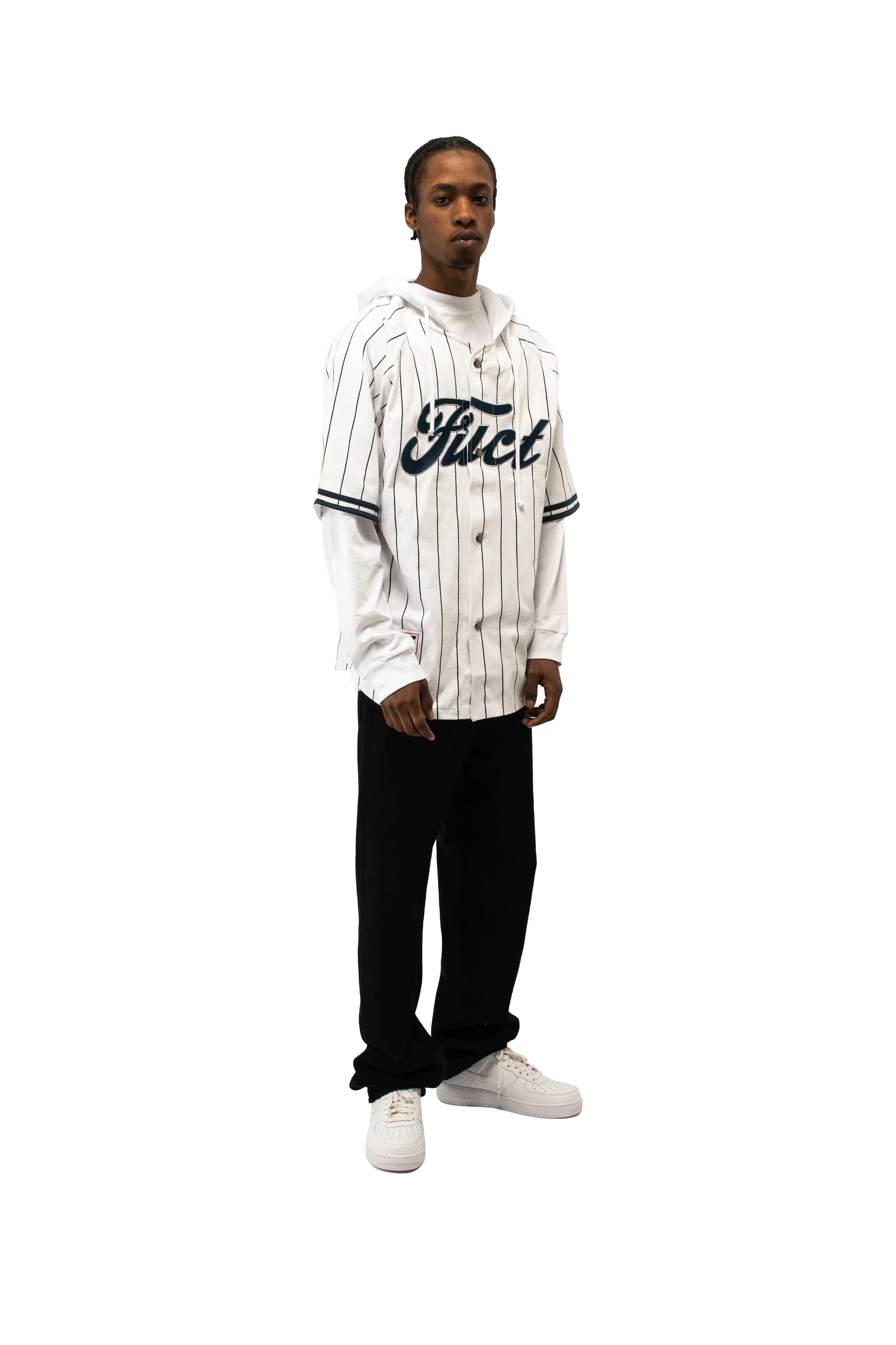 Fuct Hooded Baseball Shirt