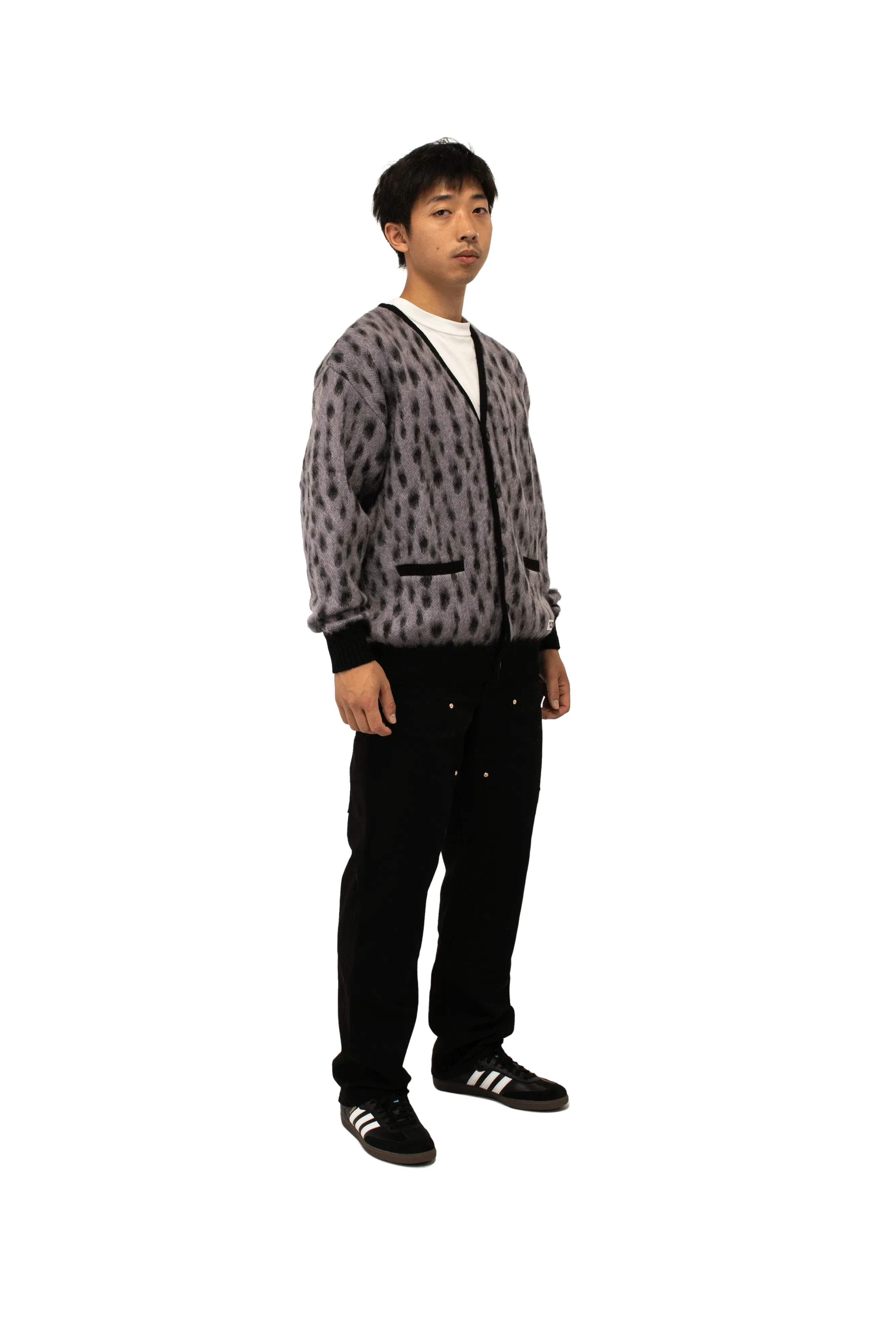 Wacko Maria Leopard Mohair Cardigan