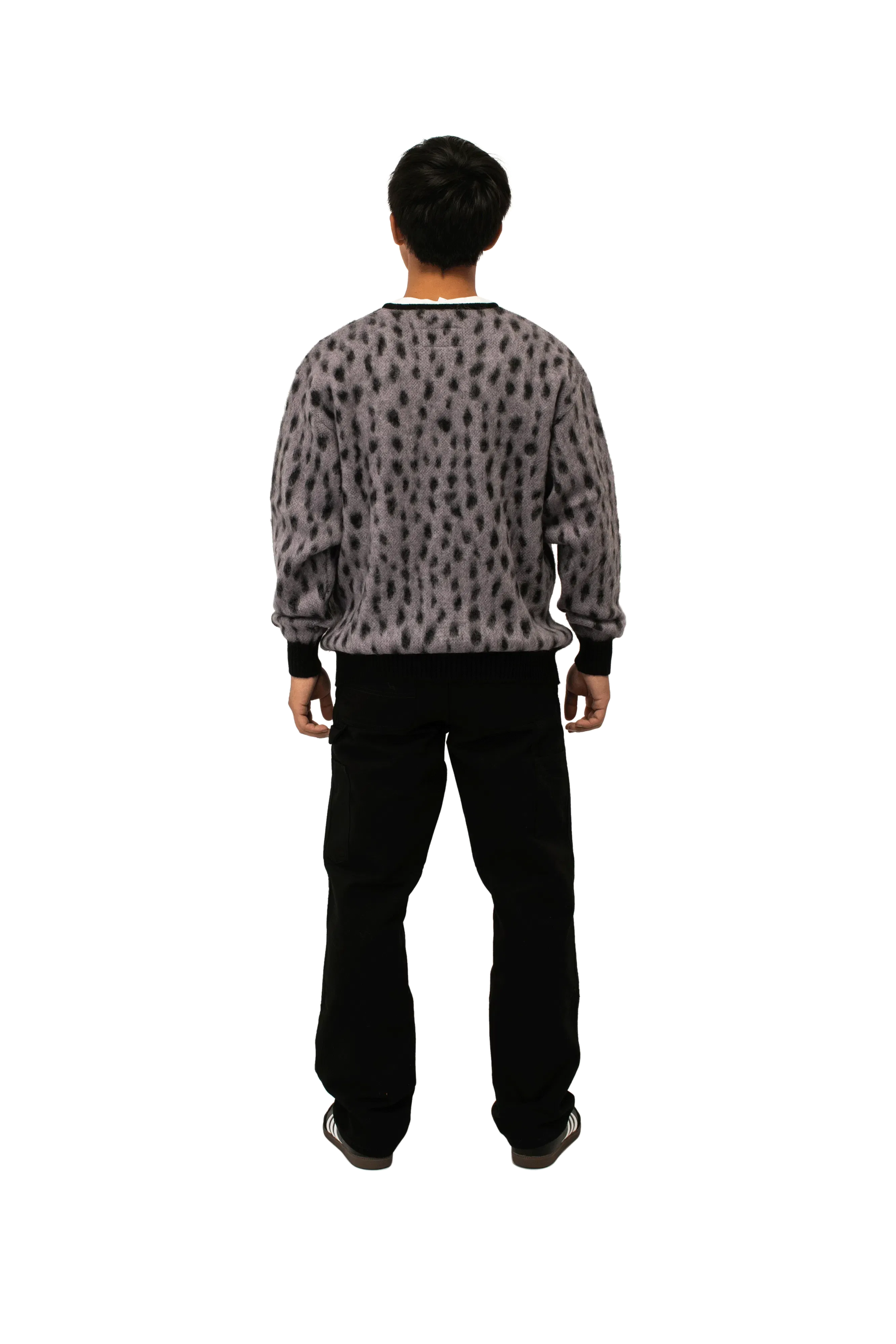 Wacko Maria Leopard Mohair Cardigan