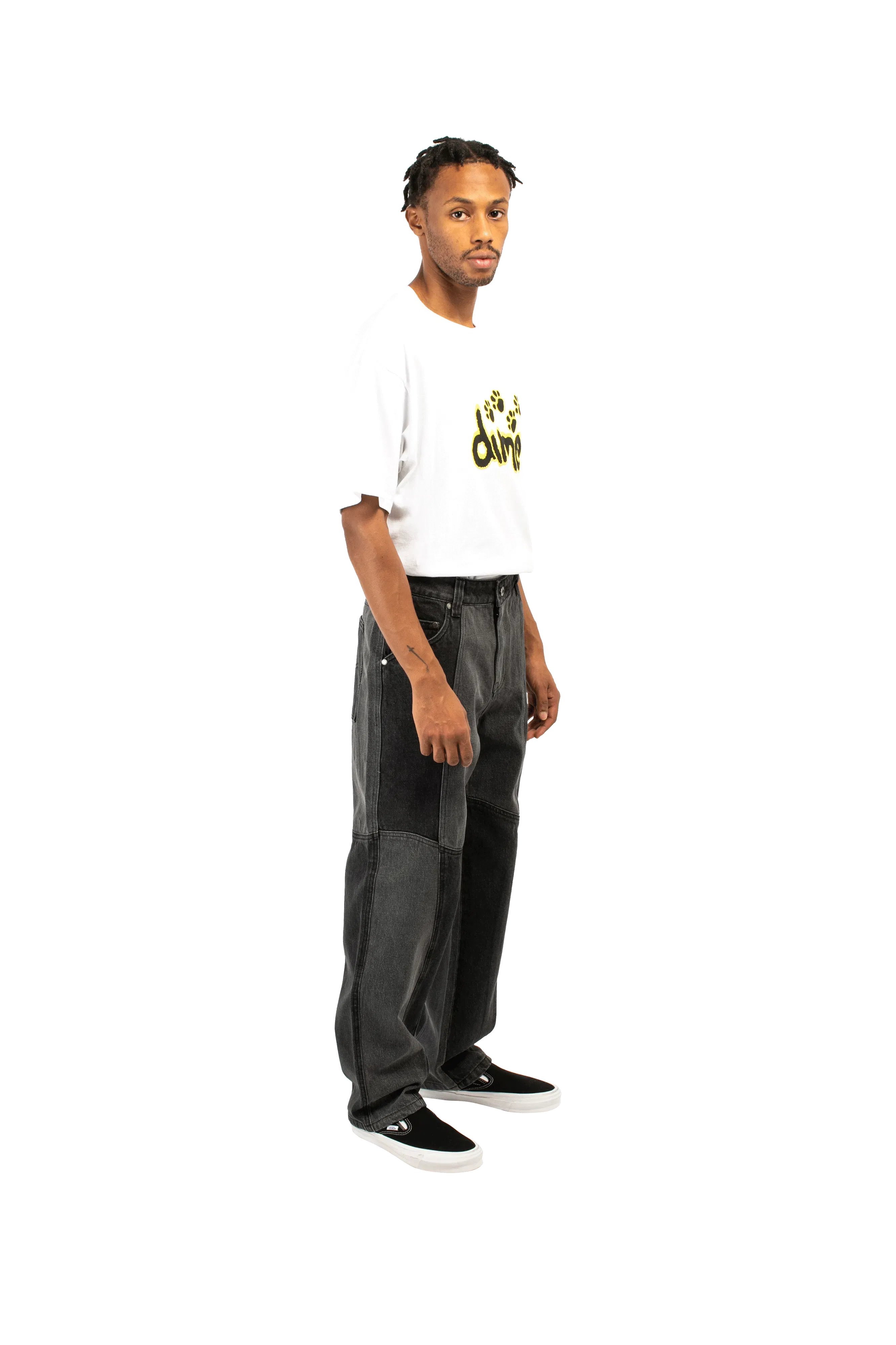 Dime Blocked Relaxed Denim Pants