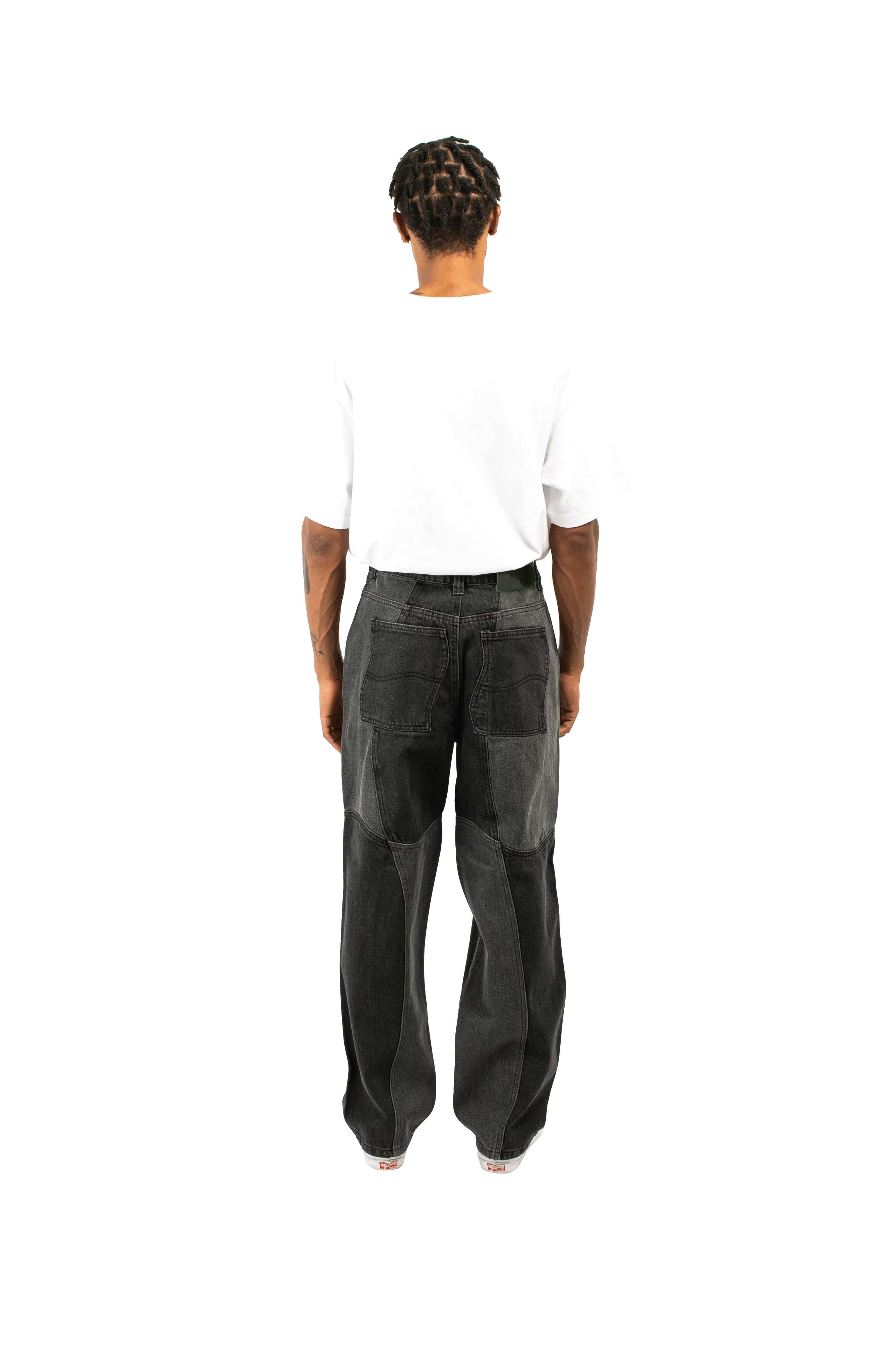 Dime Blocked Relaxed Denim Pants