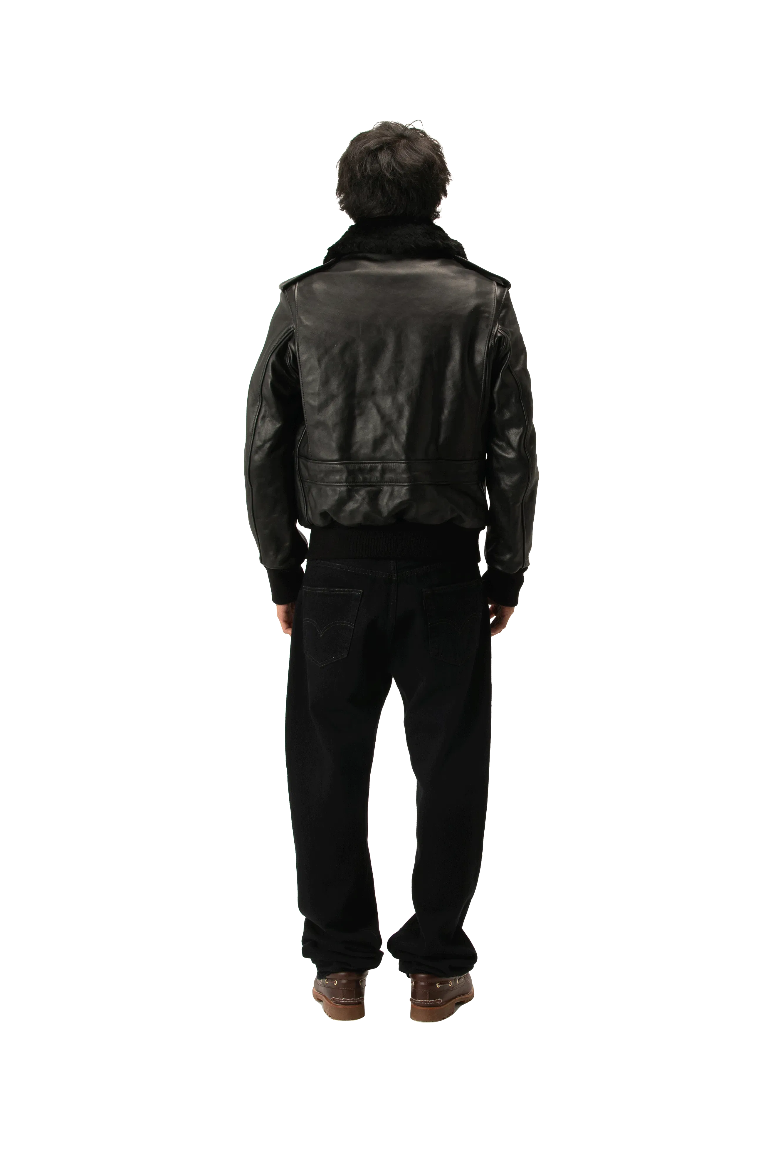 Schott N.Y.C. A-2 Naked Cowhide Leather Flight Jacket