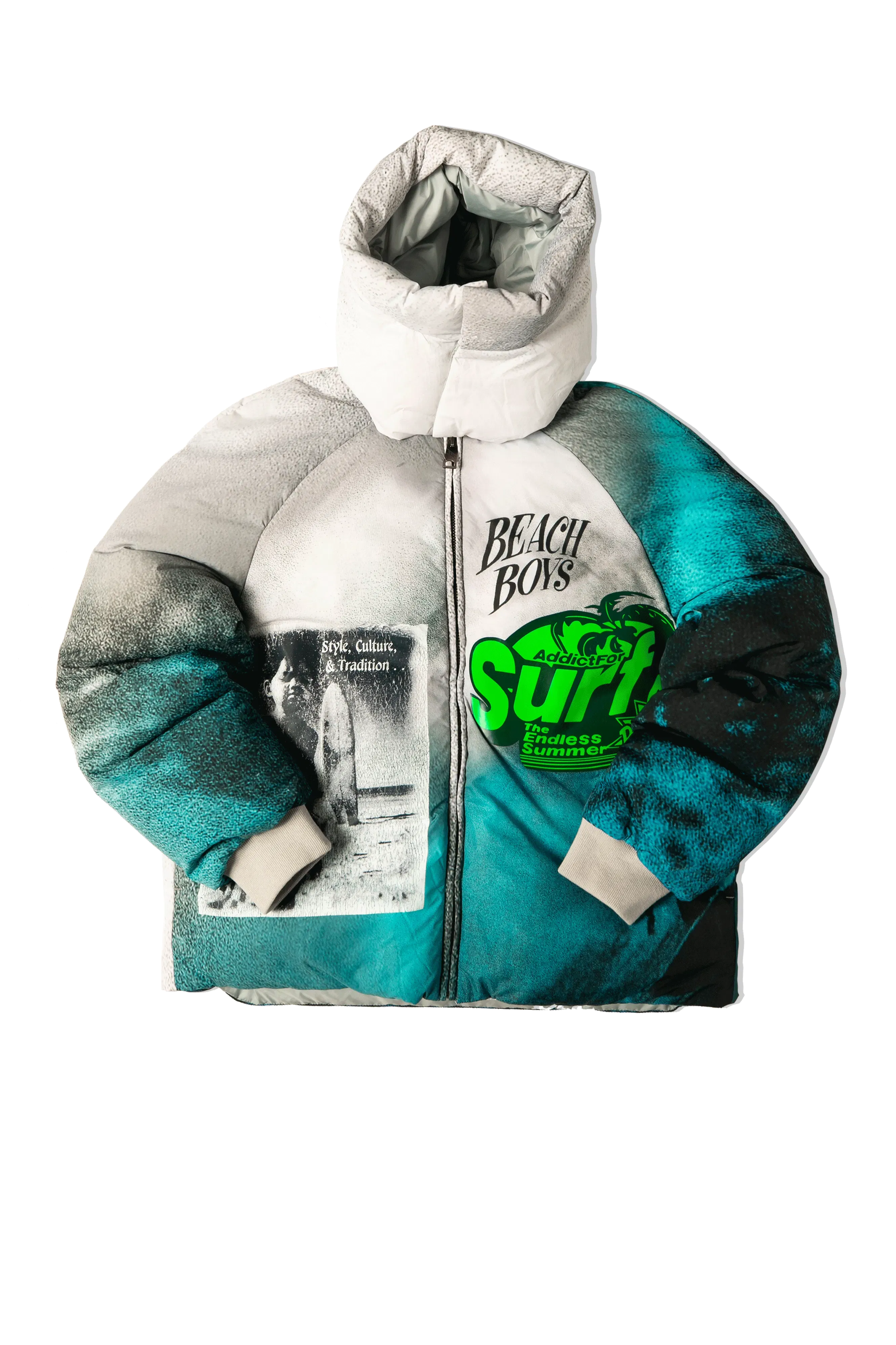 ERL Hooded Puffer Jacket Woven