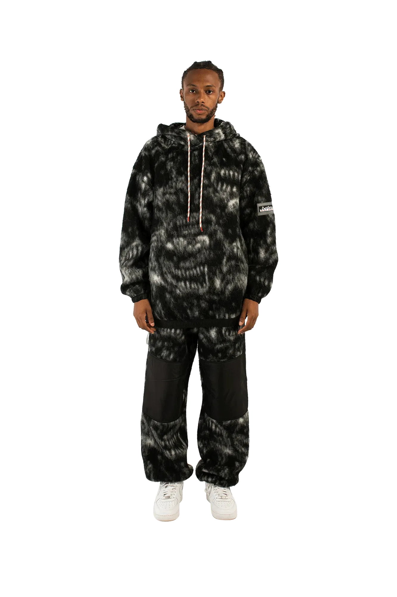 Aries Oversized Monster Fleece Hooded Sweatshirt