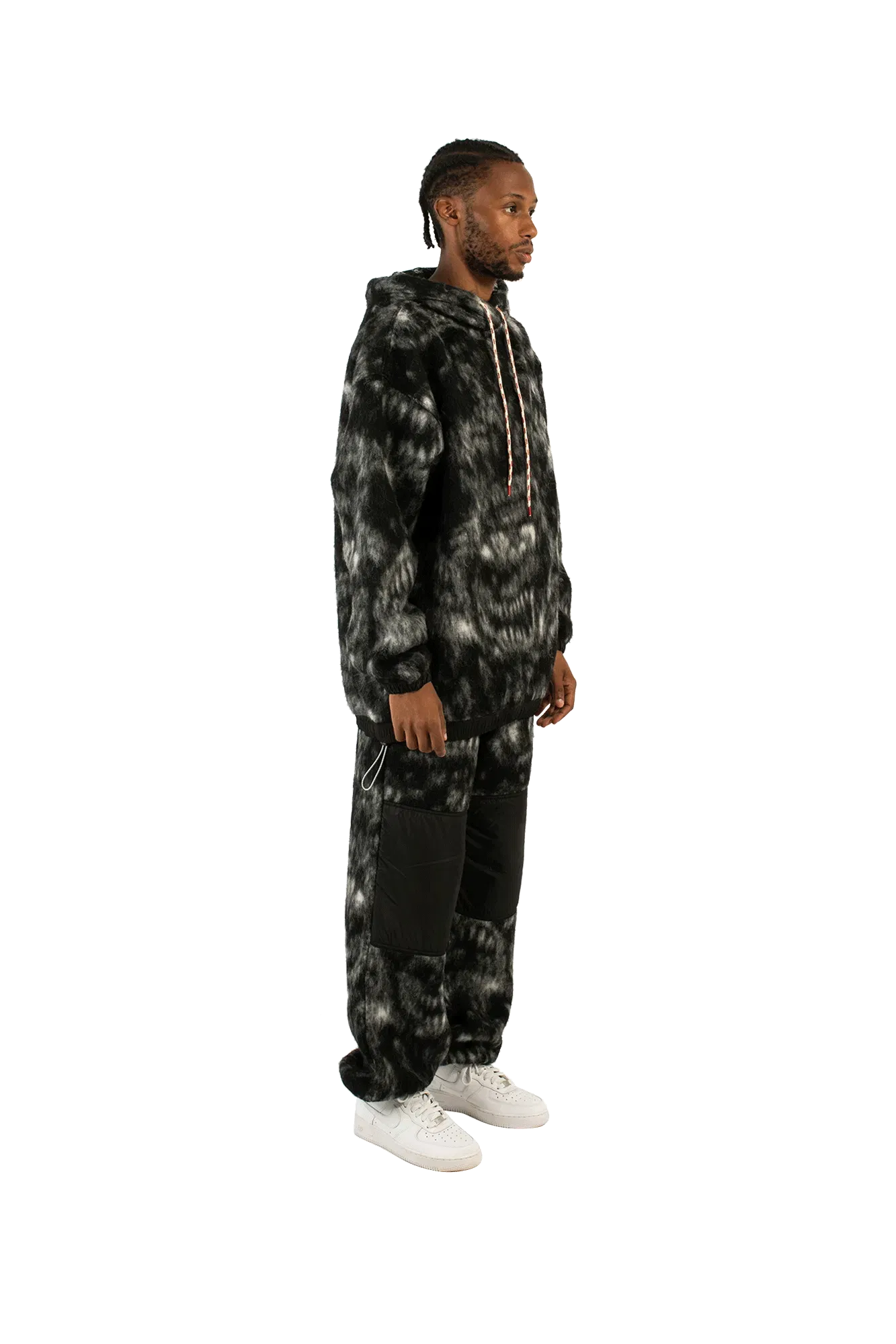 Aries Oversized Monster Fleece Hooded Sweatshirt