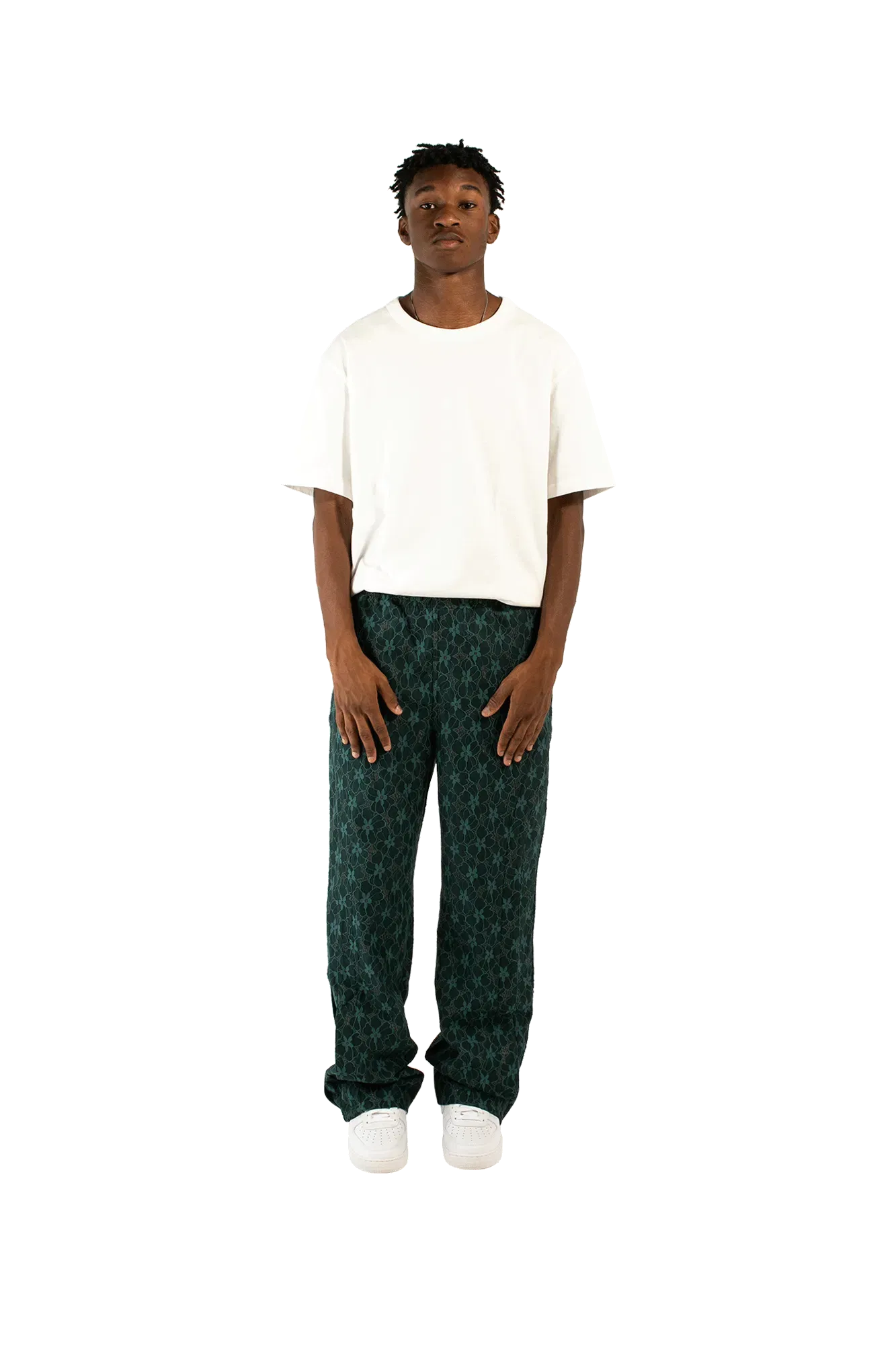Andersson Bell Flower Lace Track Pants