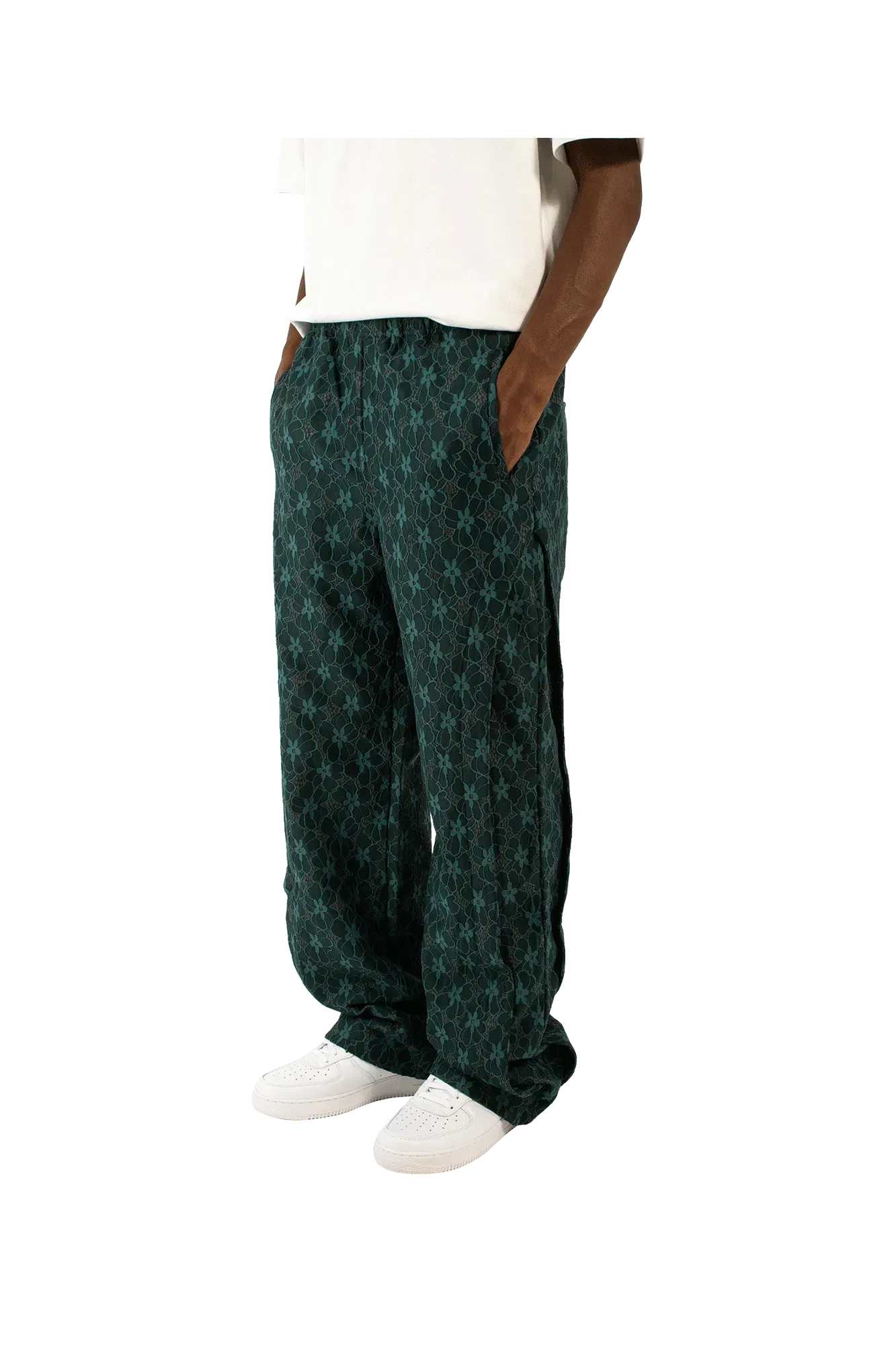 Andersson Bell Flower Lace Track Pants
