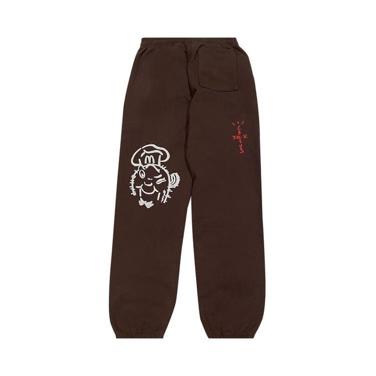 Cactus Jack by Travis Scott x McDonald's Sticker Bomb Sweatpants Brown