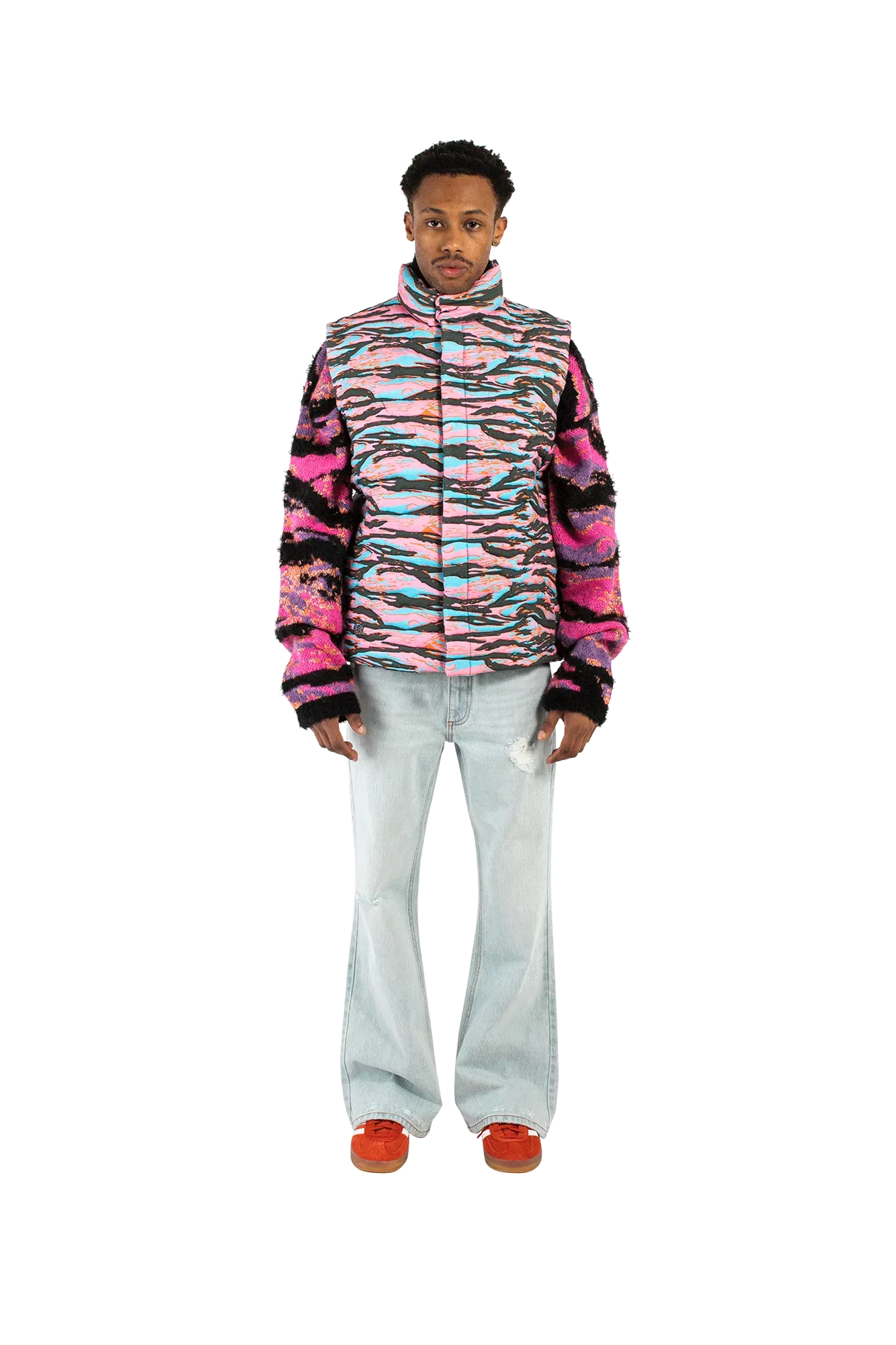 ERL Printed Quilted Puffer Vest
