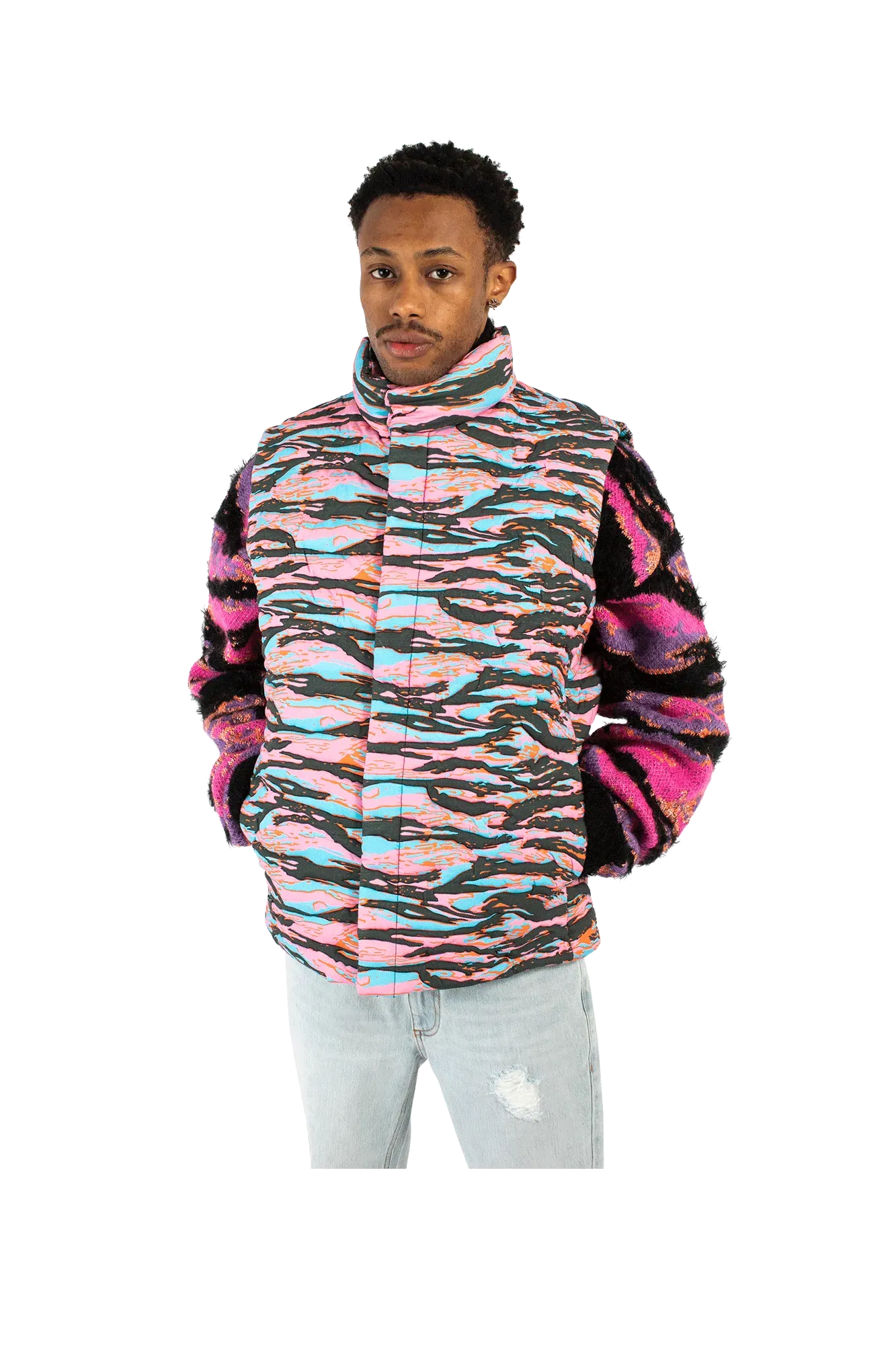 ERL Printed Quilted Puffer Vest