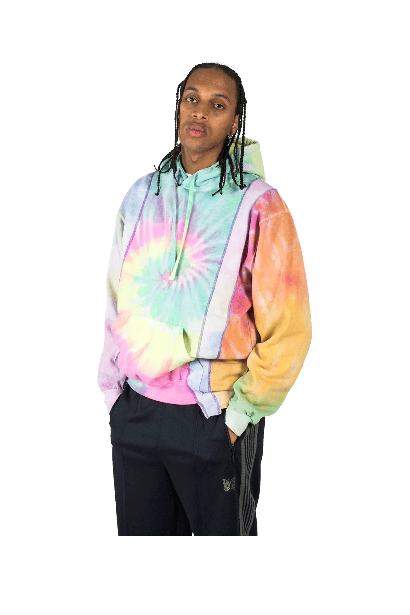 Needles Tie Dye 5 Cuts Hooded Sweatshirt