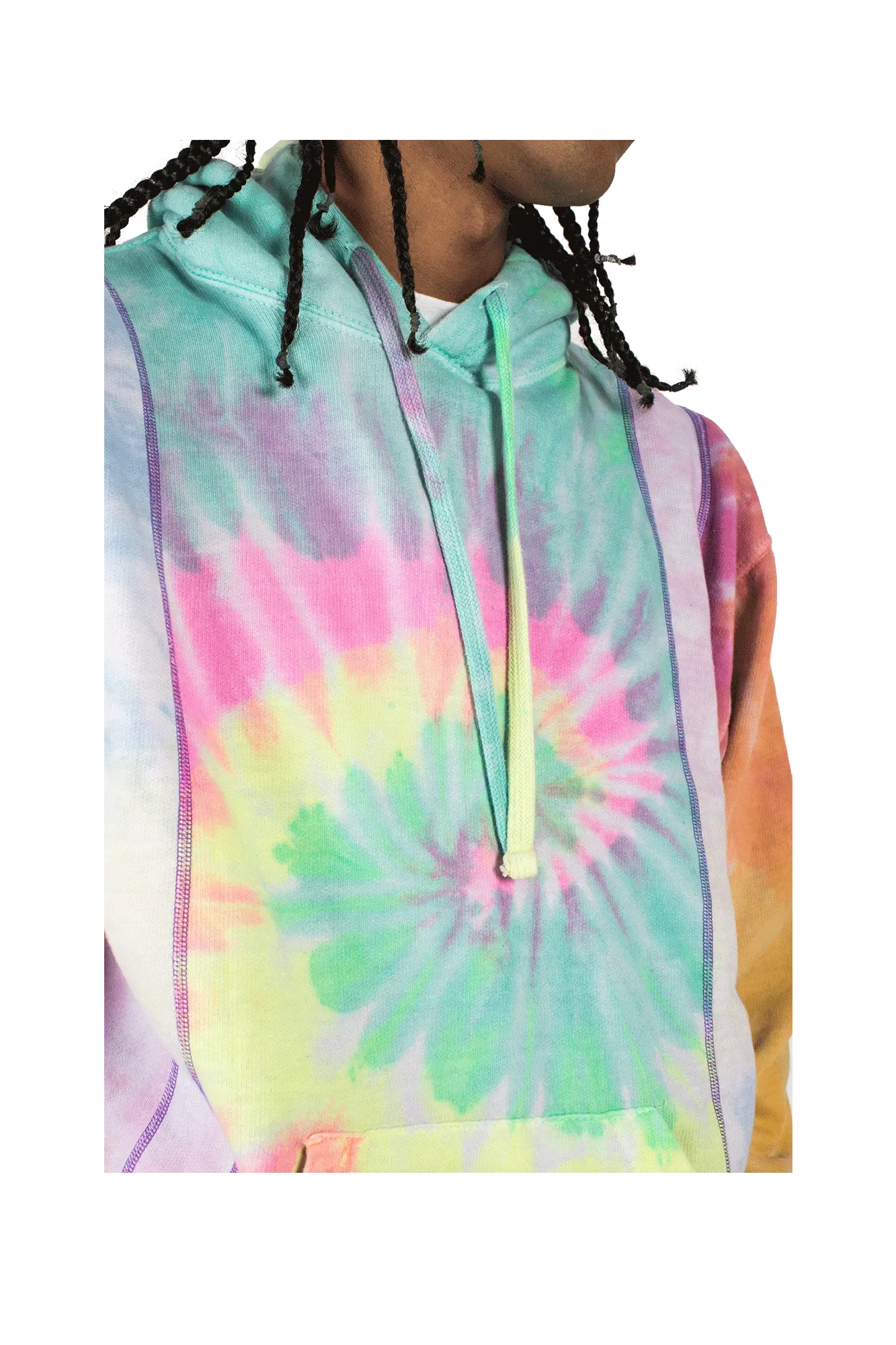 Needles Tie Dye 5 Cuts Hooded Sweatshirt