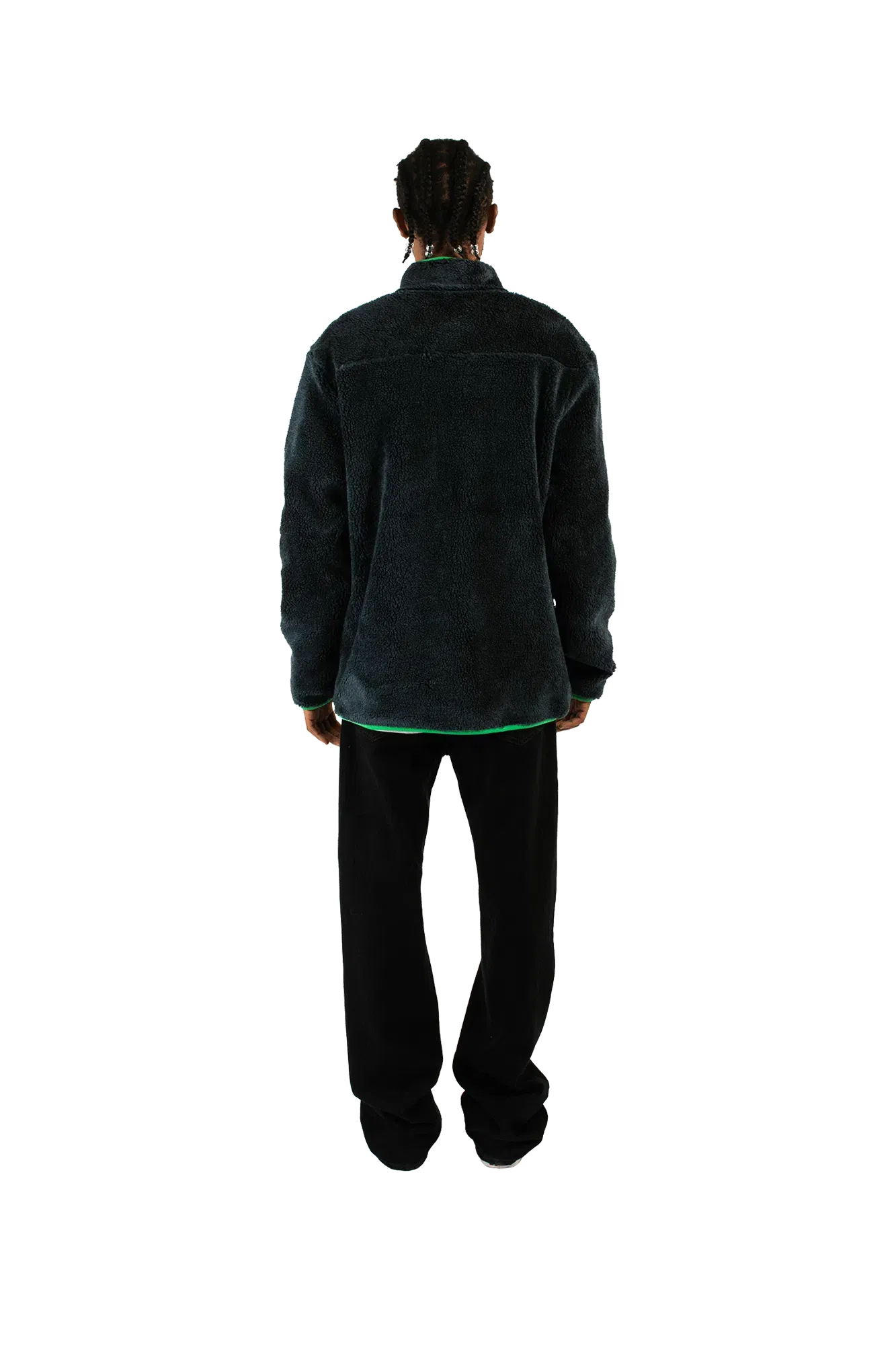 Good Morning Tapes Reversible Polar Fleece Zip Thru Jacket