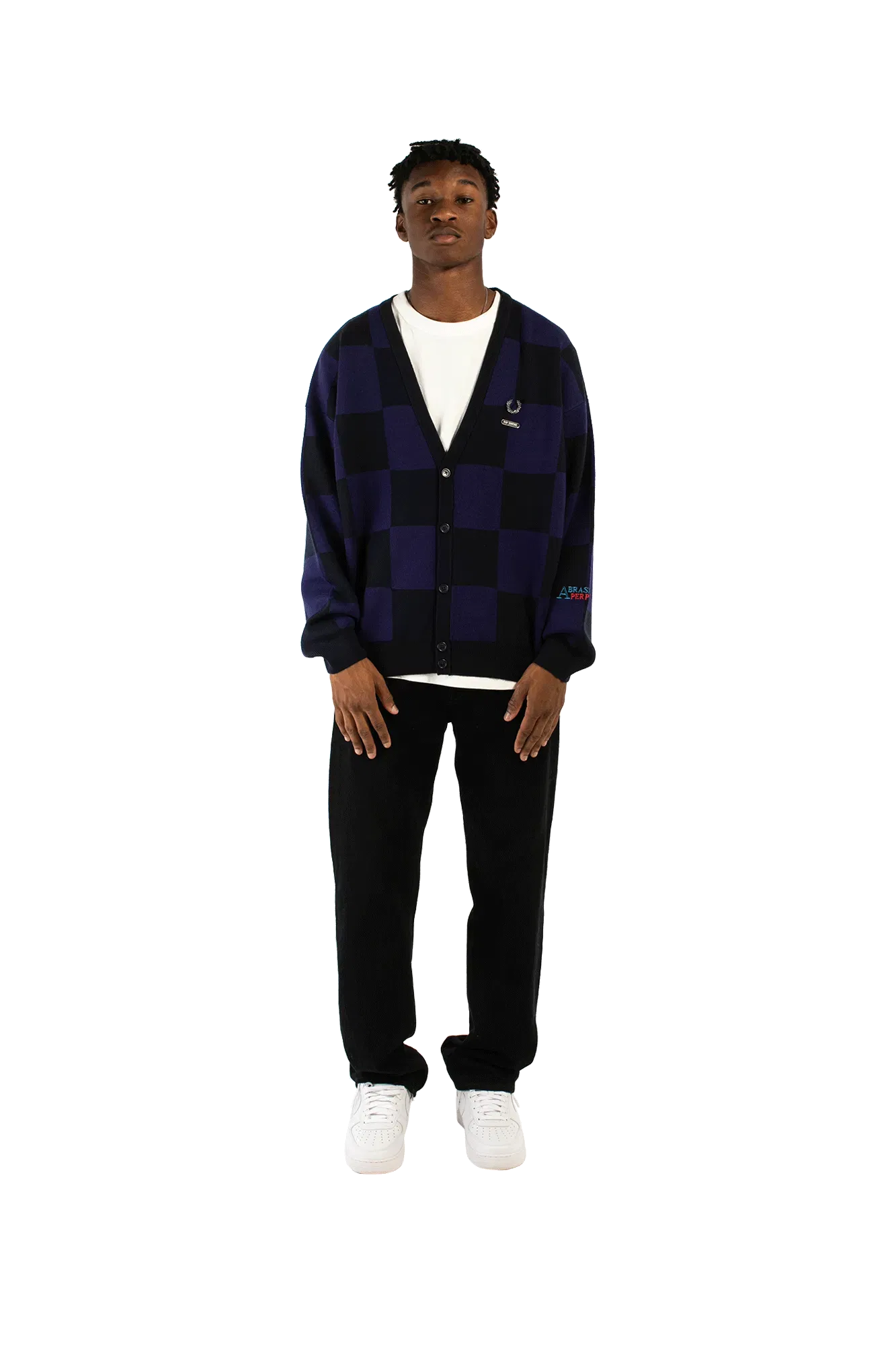 Fred Perry Checkerboard Cardigan x Raf Simons