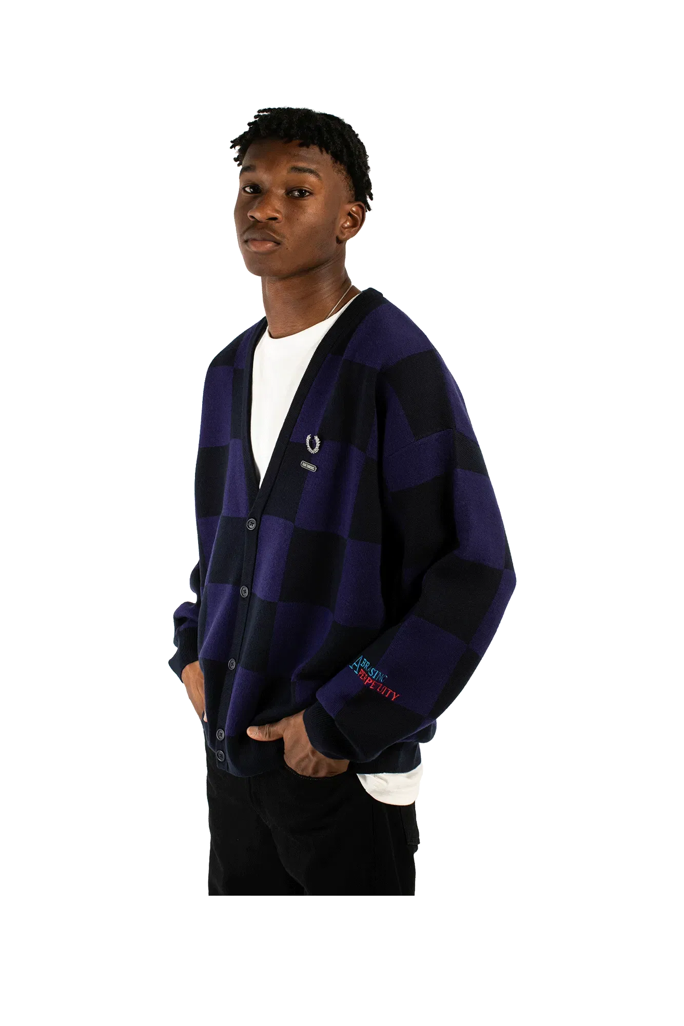 Fred Perry Checkerboard Cardigan x Raf Simons