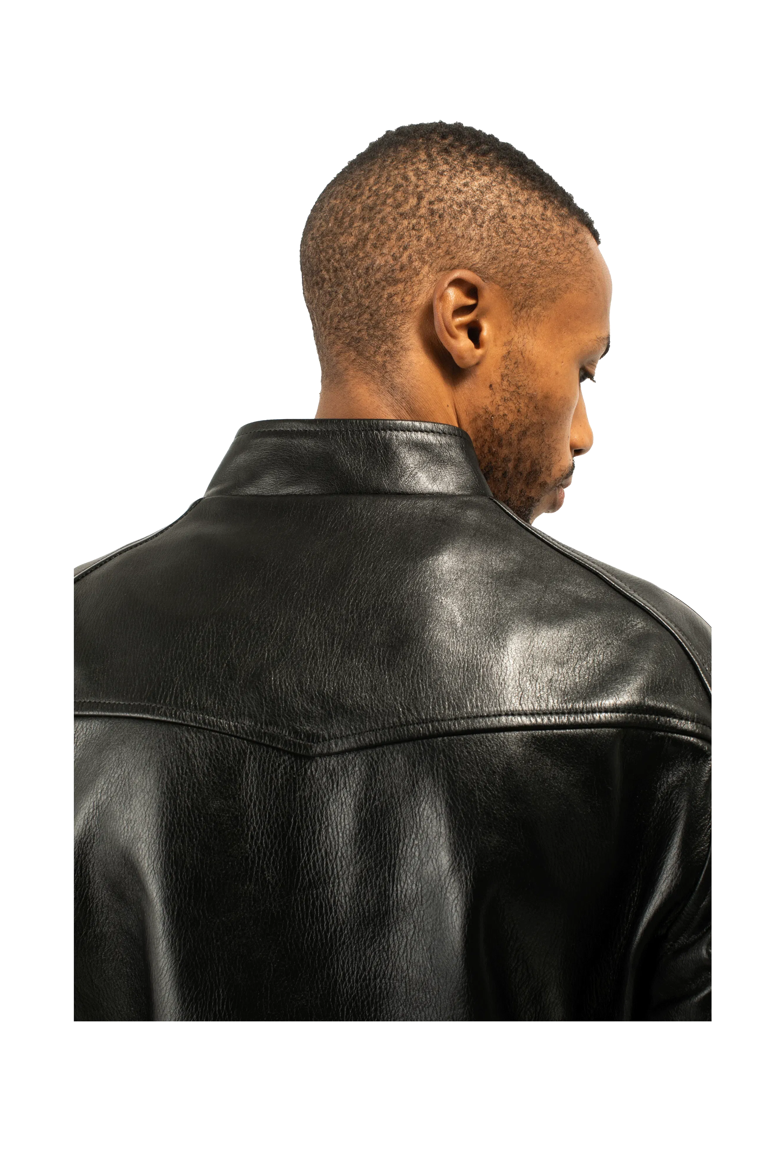 Needles Cowhide Leather Letterman Jacket