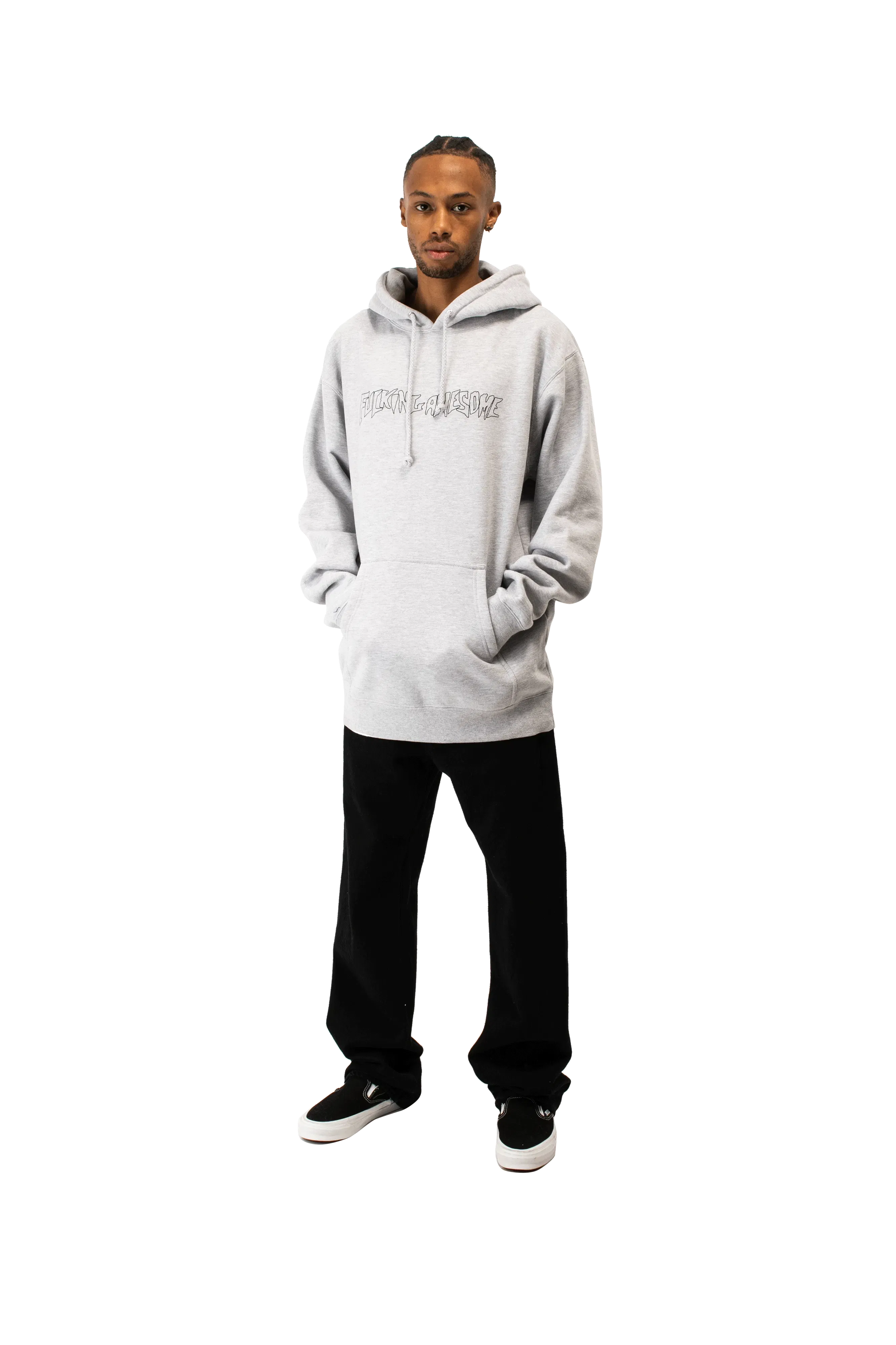 Fucking Awesome Outline Stamp Hoodie